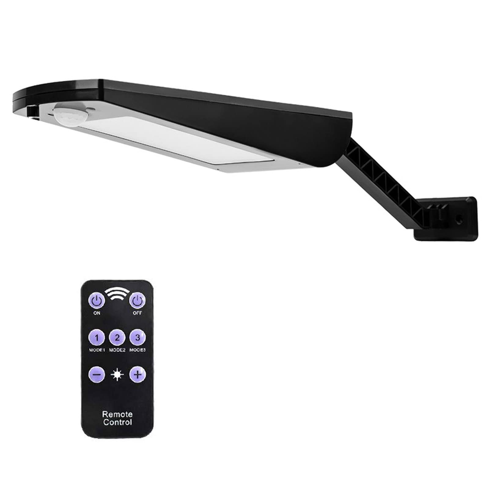 QILIN 66 LED Solar Street Lights Outdoor with Motion Sensor & Remote Control, IP65 Waterproof Solar Powered Lights for Garden, Yard, Driveway - Automatic Dusk to Dawn Lighting for Home Security & Pathway Illumination