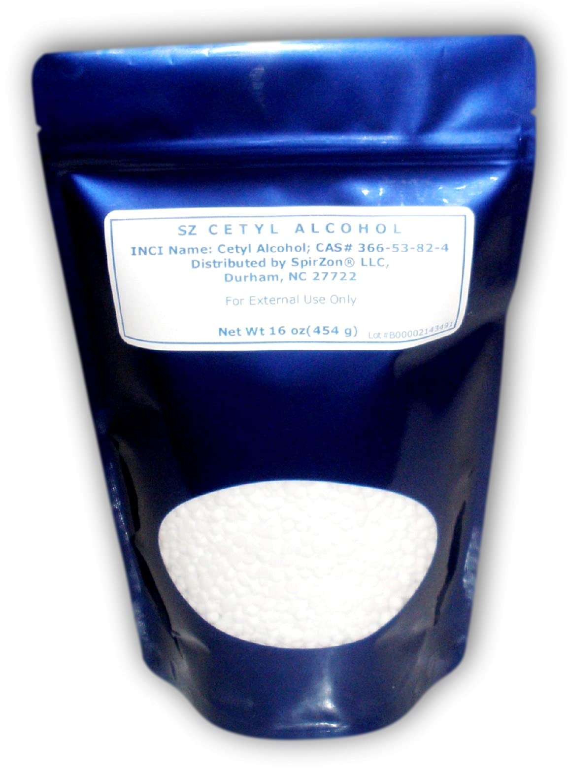 Pure SZ Cetyl Alcohol 16 oz - Premium Ingredient for DIY Cosmetics, Handmade Soaps, Natural Candles & Craft Projects | Perfect for Skincare, Haircare & Home Fragrance Making