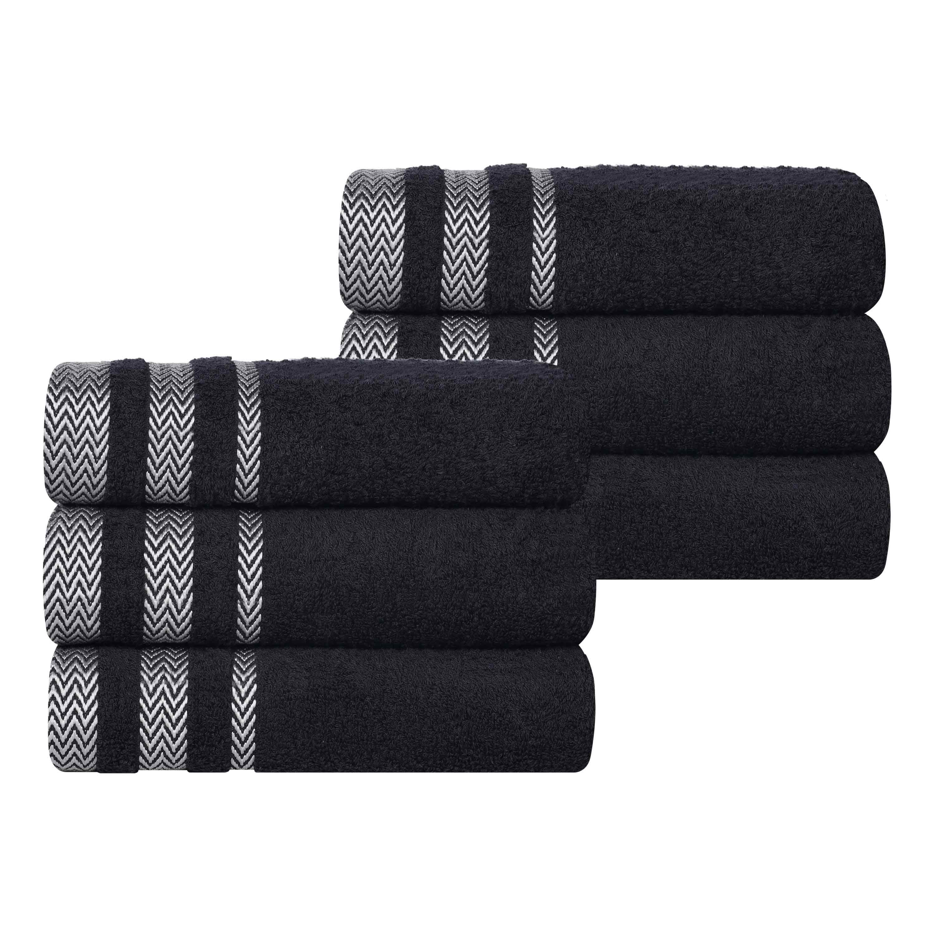 Premium 6-Pack Hays Cotton Soft Medium Weight Hand Towels - Ultra Absorbent & Quick-Drying for Kitchen, Bathroom & Gym Use