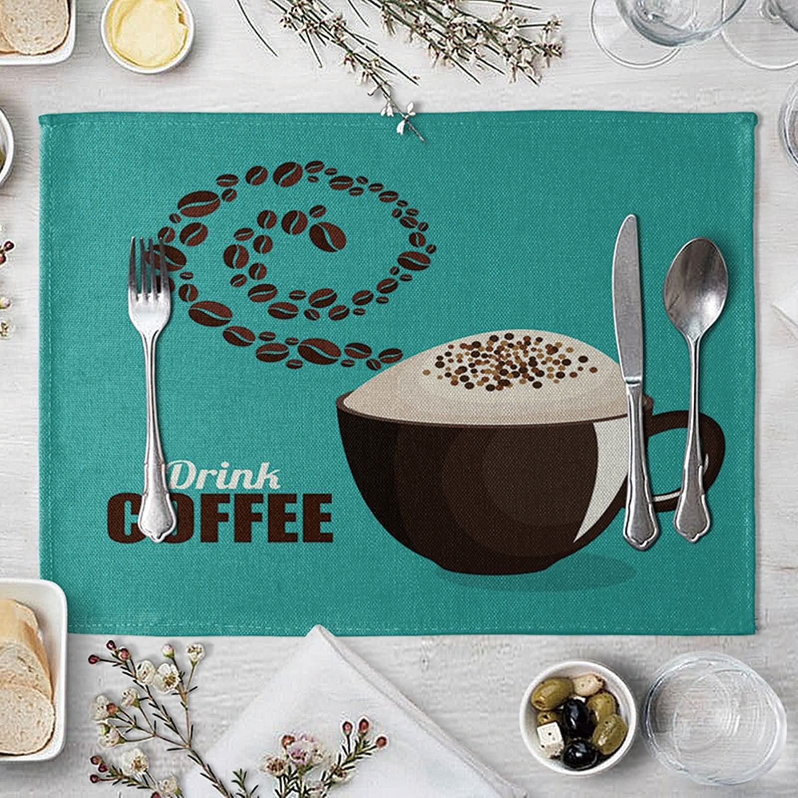 Elegant Cotton Linen Wedding Placemats Set of 2 - 16