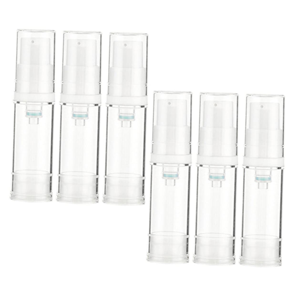 Minkissy 6-Piece Travel Size Liquid Foundation Bottles - 1oz Small Plastic Containers with Lids for Makeup, Skincare & Cosmetics | Perfect for Travel, Gym & On-the-Go Touch Ups | Leak-Proof Cosmetic Dispenser Jars