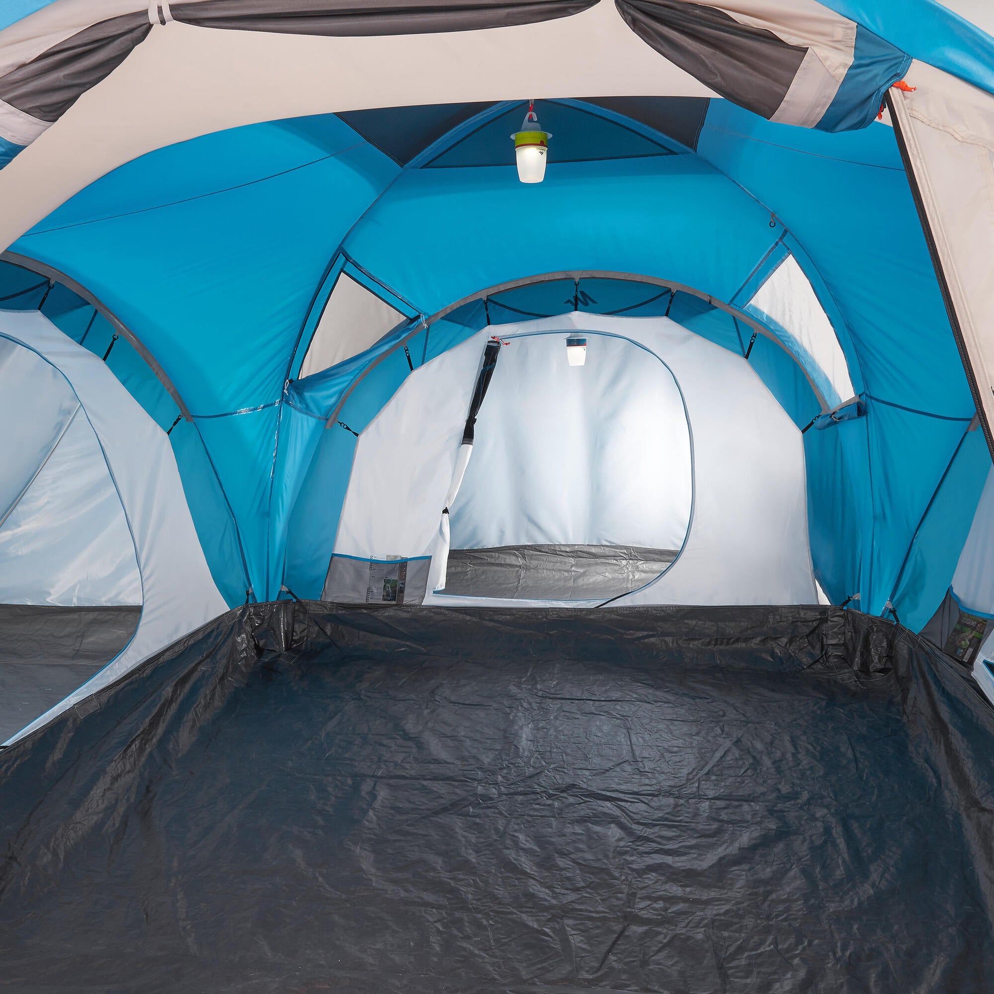 Quechua Arpenaz 6-Person 3-Room Family Camping Tent - Waterproof & Spacious (Factory Seconds) | Perfect for Family Outdoor Adventures, Hiking Trips & Backpacking