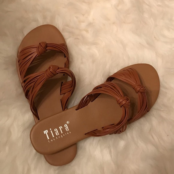 Vanessa Women's Camel Leather Sandals - Comfortable & Stylish Summer Walking Shoes for Beach, Travel & Casual Outfits