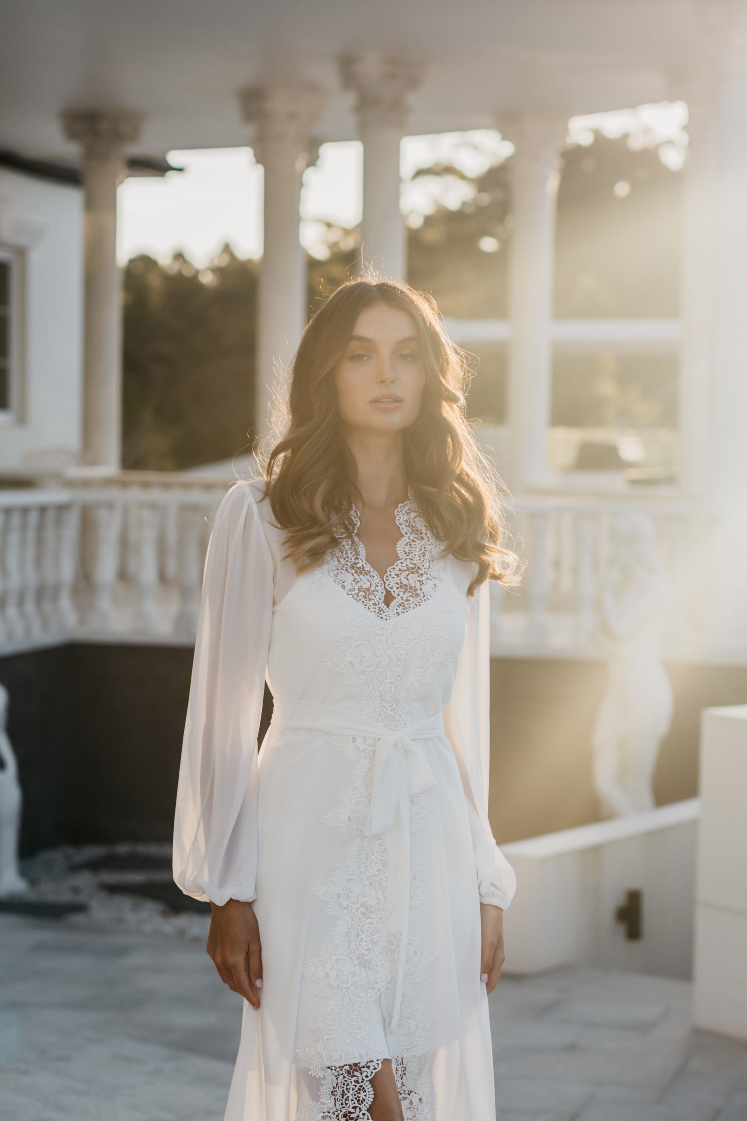 Layla Lace Trim Maxi Dress with Slip - Elegant Long Flowy Dress for Women | Perfect for Weddings, Parties & Special Occasions