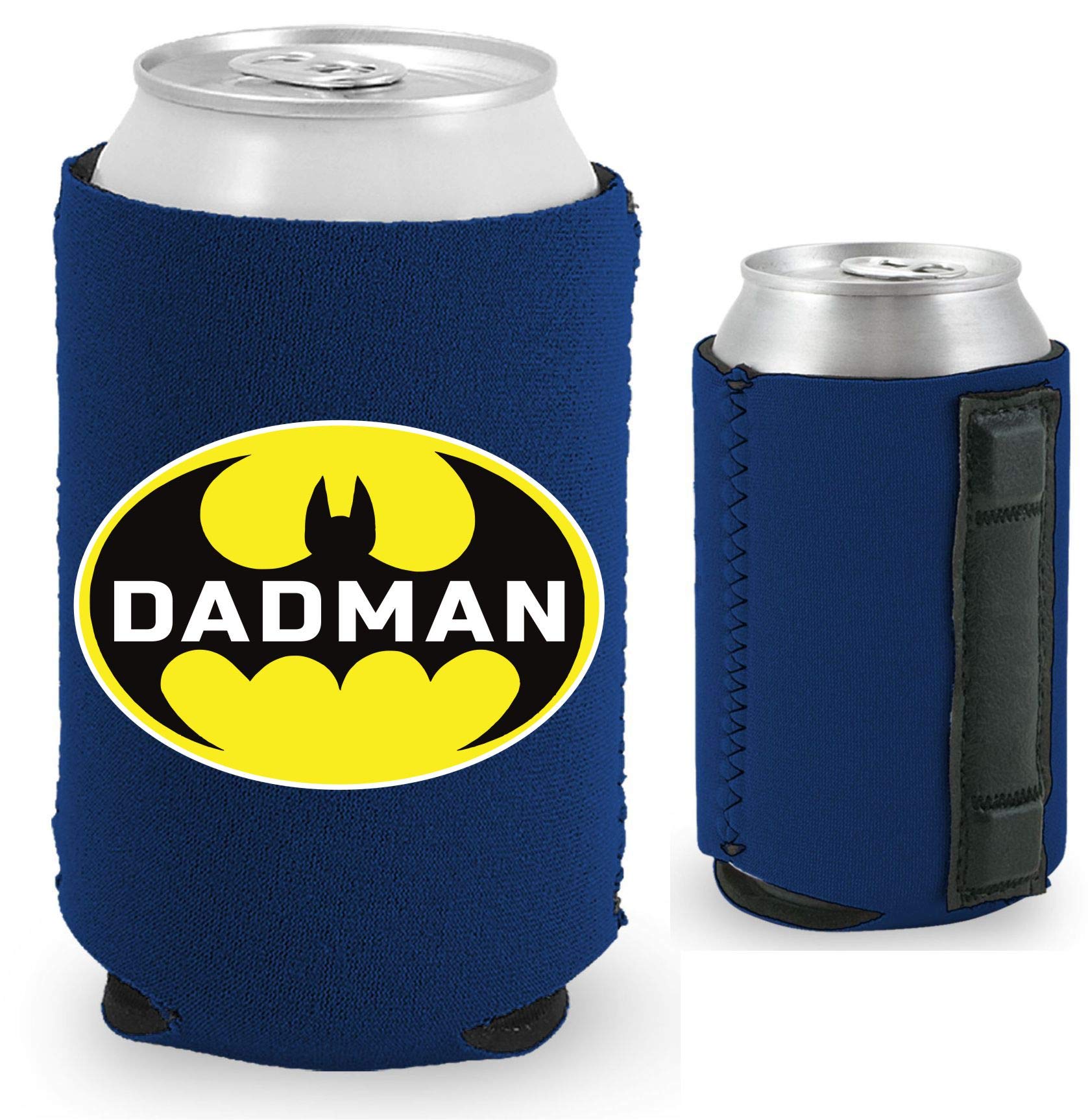 Dadman Magnetic Can Cooler (1 Pack, Navy Blue) - Keep Drinks Cold & Hands Free for Outdoor Activities, BBQs, and Beach Days