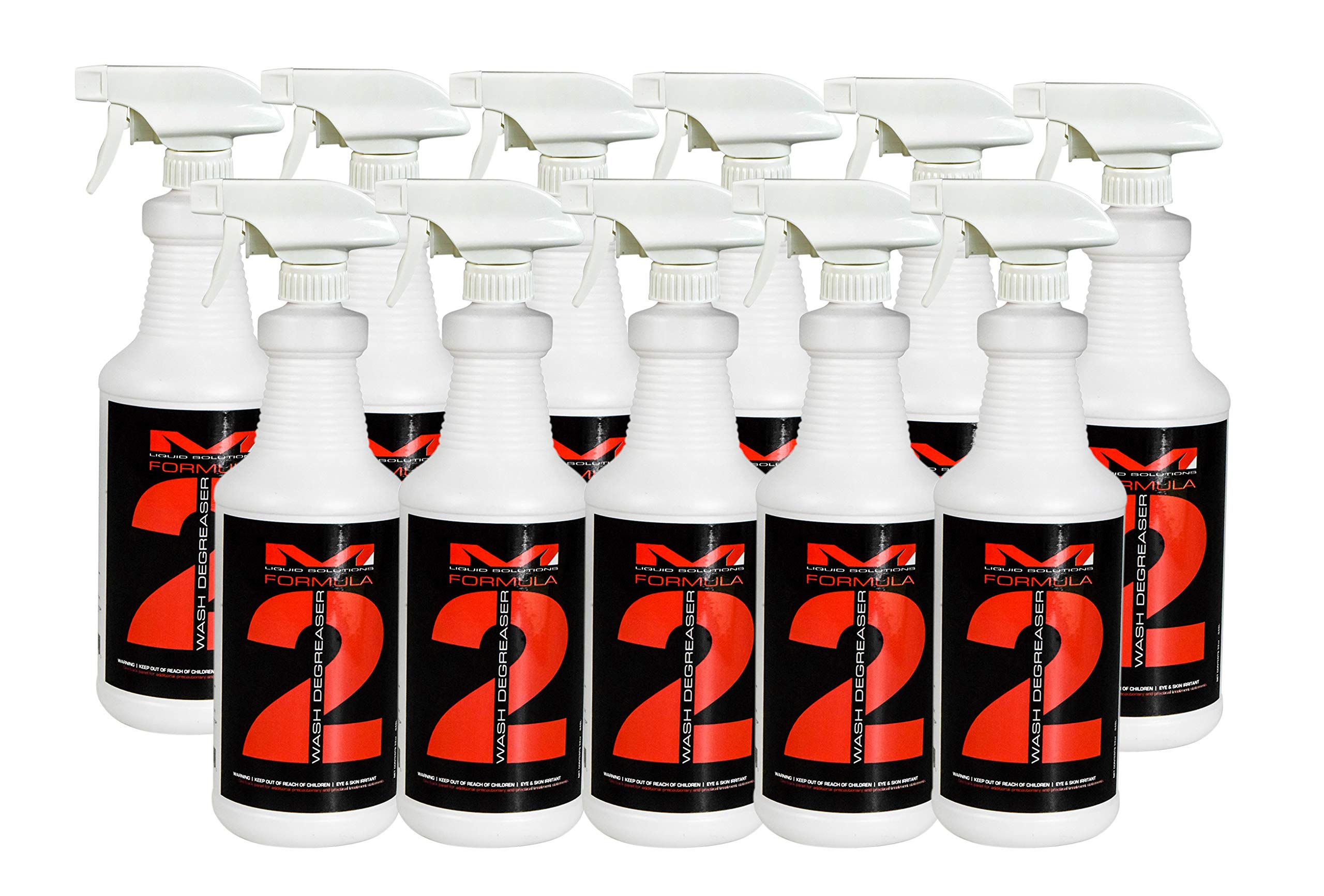 MATRIX Liquid Solutions Formula 2 Biodegradable Wash Degreaser - 32oz (11 Pack) | Heavy-Duty Cleaning for Automotive, Industrial & Kitchen Use