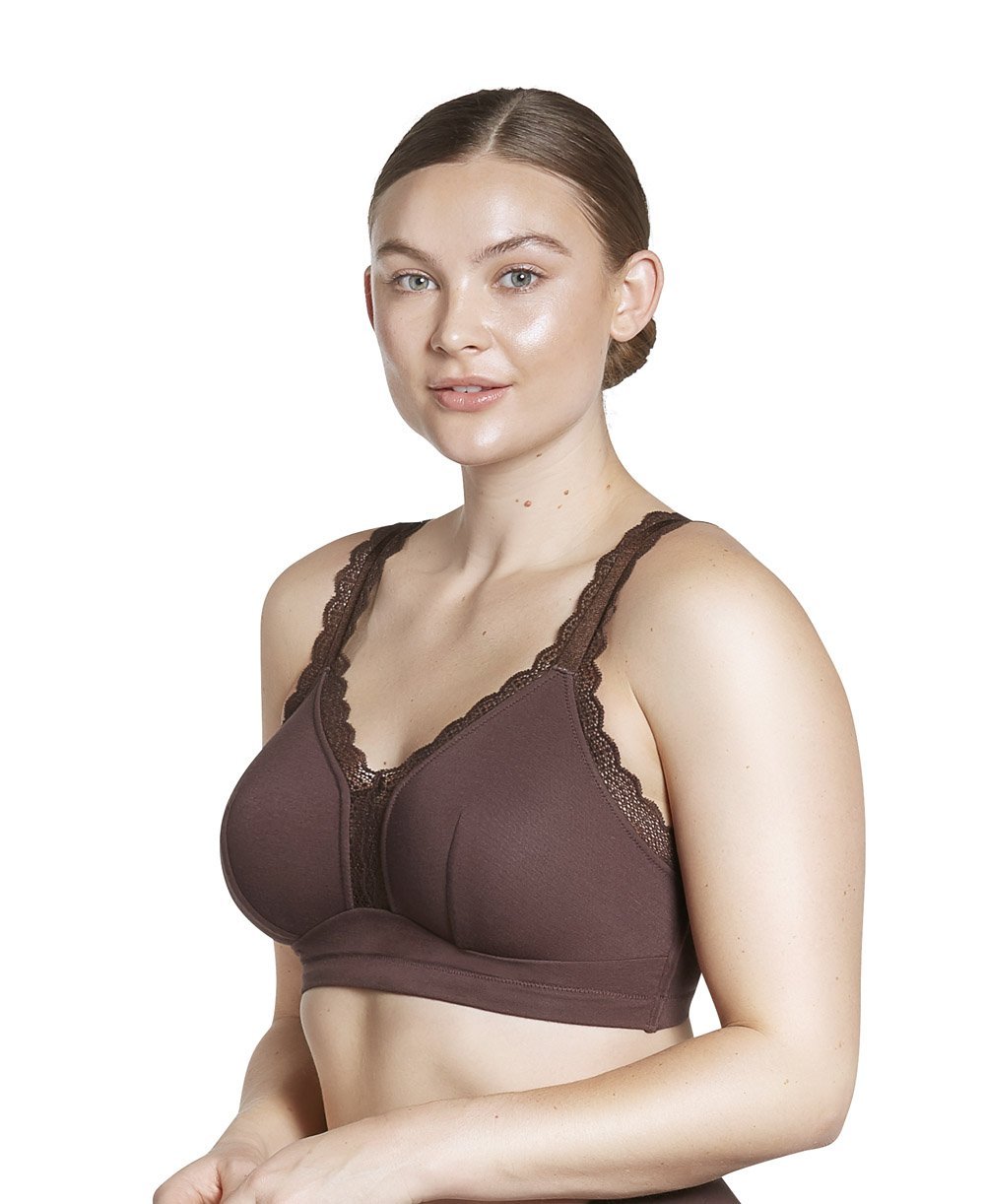 Parfait Dalis Wire Free Bralette - Comfortable Seamless Deep Nude Bra for Women | Perfect for Yoga, Lounge & Everyday Wear
