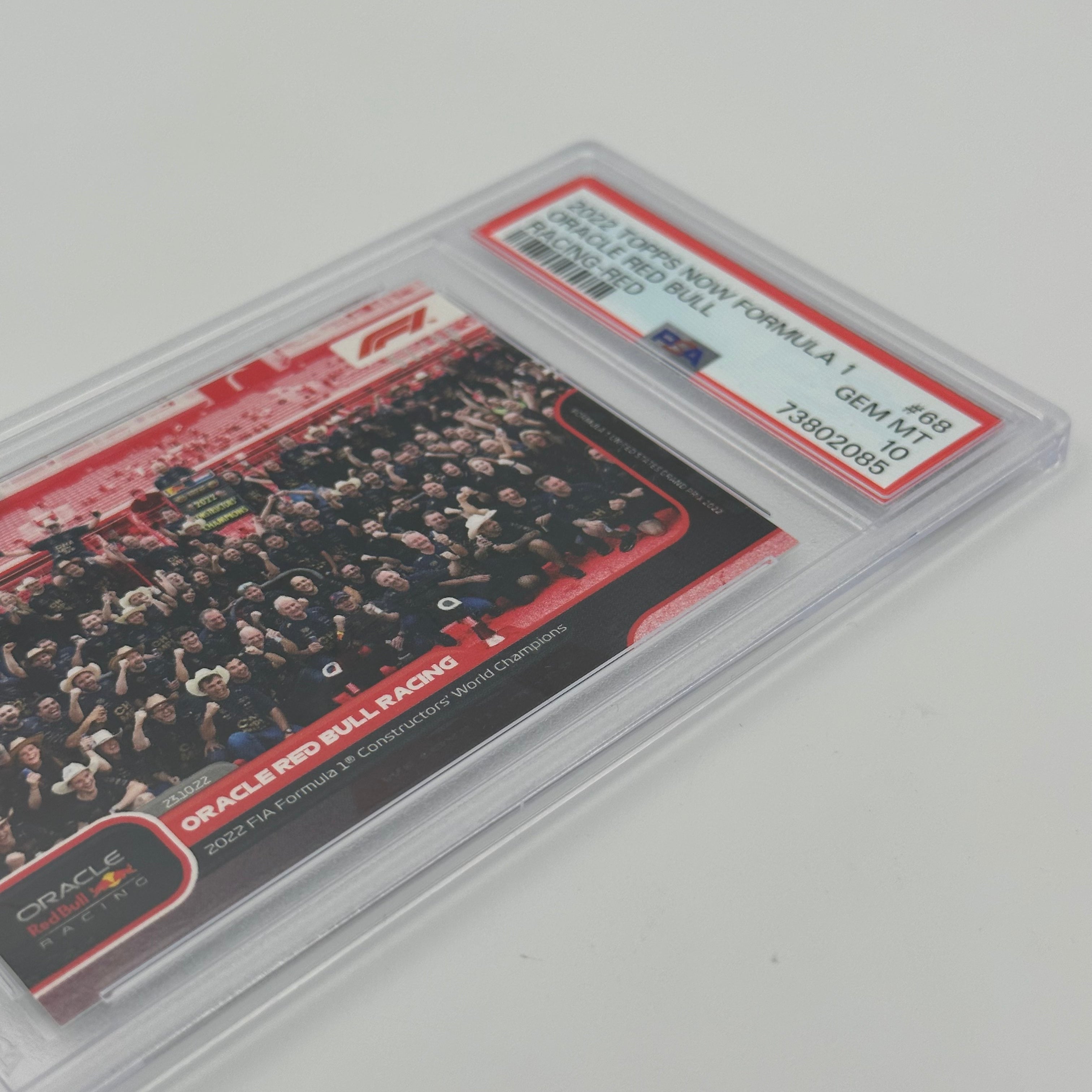 PSA 10 51/99 ORACLE RED BULL RACING #68 Trading Card - Rare Collectible for F1 Fans & Sports Memorabilia Enthusiasts - Perfect for Display, Investment & Racing Memorabilia Collections