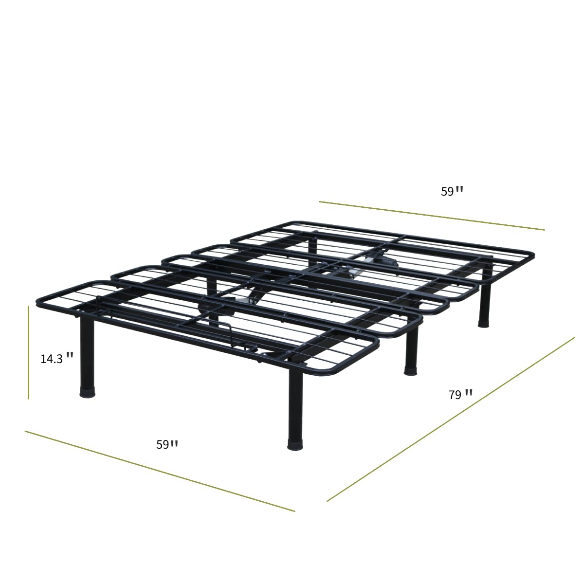 Adjustable Bed Frame with Head and Feet Tilt - Zero Gravity Position, Wireless Remote Control, Quiet Motor, Supports 705 lbs - Queen Size Black - Perfect for Back Pain Relief, Reading & Watching TV in Bed