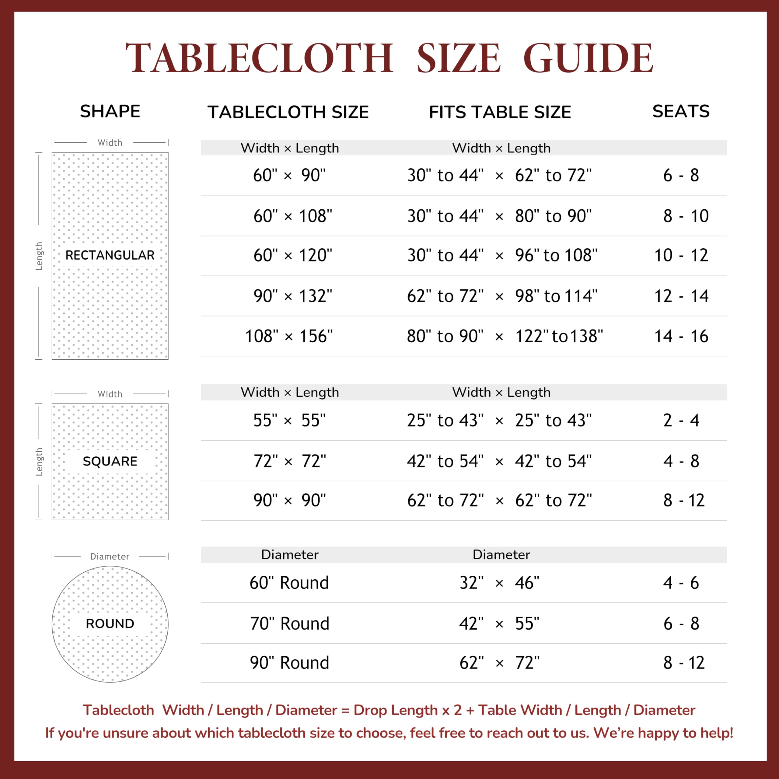 Premium Hemstitch Linen Tablecloth 120