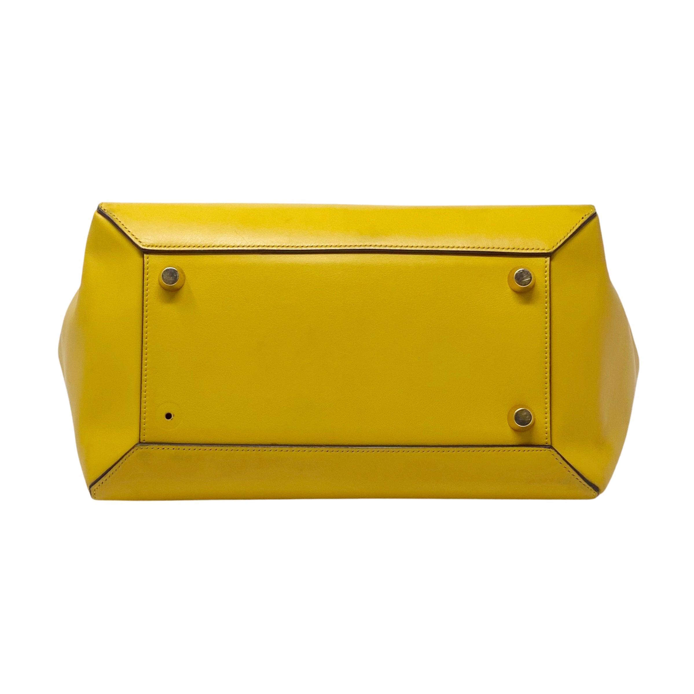 Celine Mini Belt Bag in Yellow | Crossbody Handbag for Women | Perfect for Everyday Use, Travel & Casual Outings