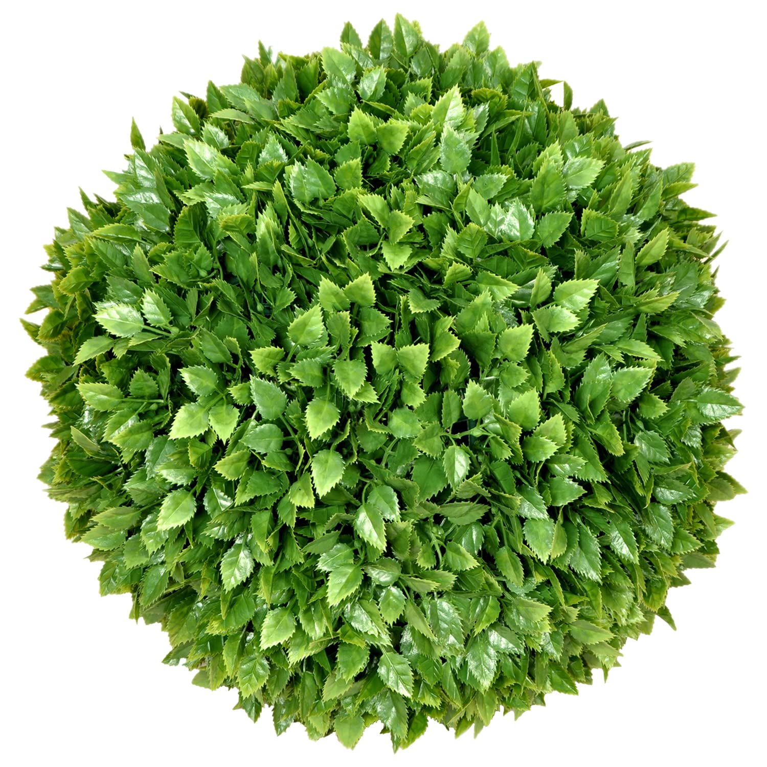 ECOOPTS 15 Inch Artificial Topiary Ball - Realistic Boxwood & Rose Leaf Decor for Home, Garden, Porch, Backyard, Balcony - Perfect for Wedding & Party Decorations (1 Pack) - Indoor & Outdoor Use