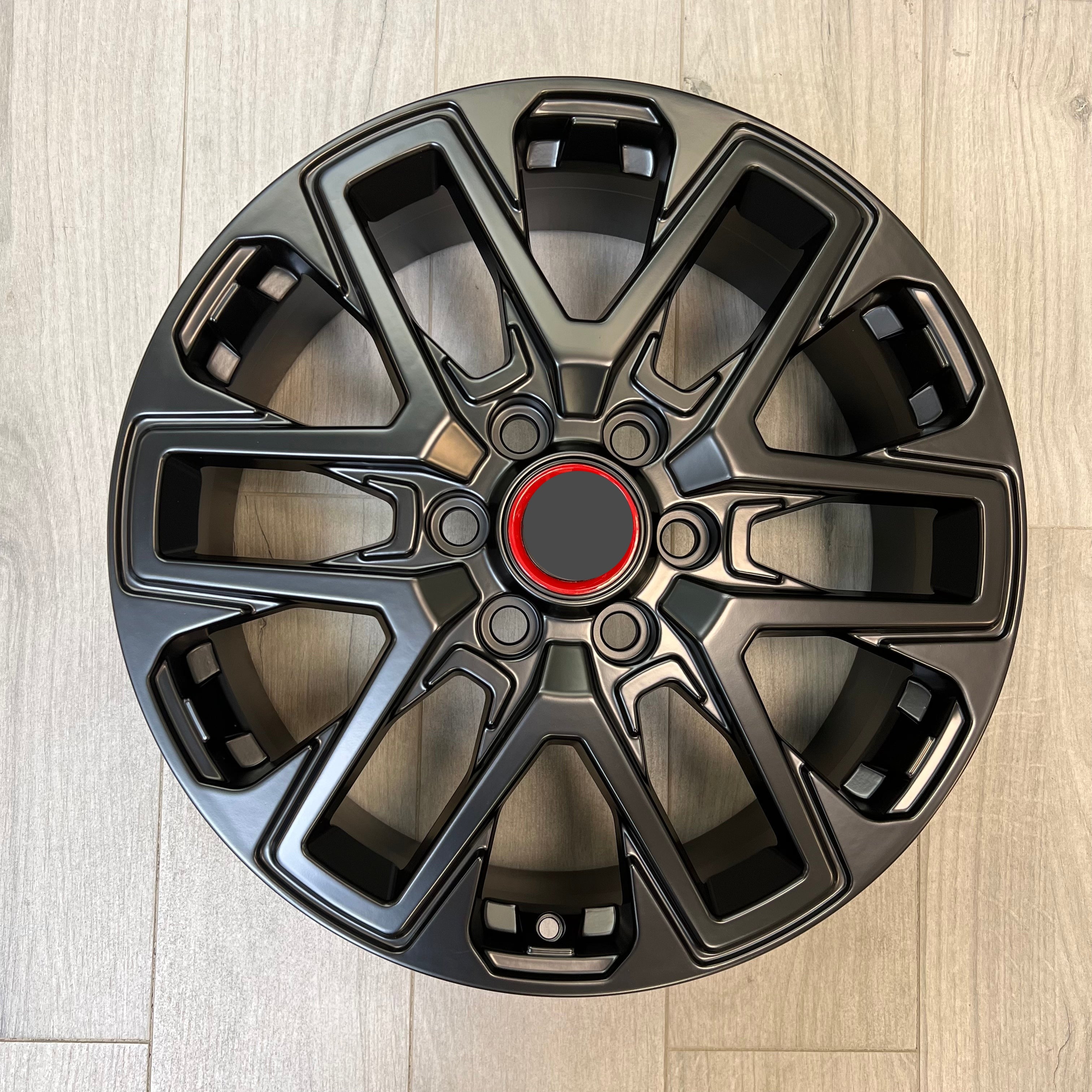 2023 Black Pro Style 18-Inch Wheels for Toyota Tundra & Sequoia - Off-Road, Street Performance, Custom Truck Upgrades