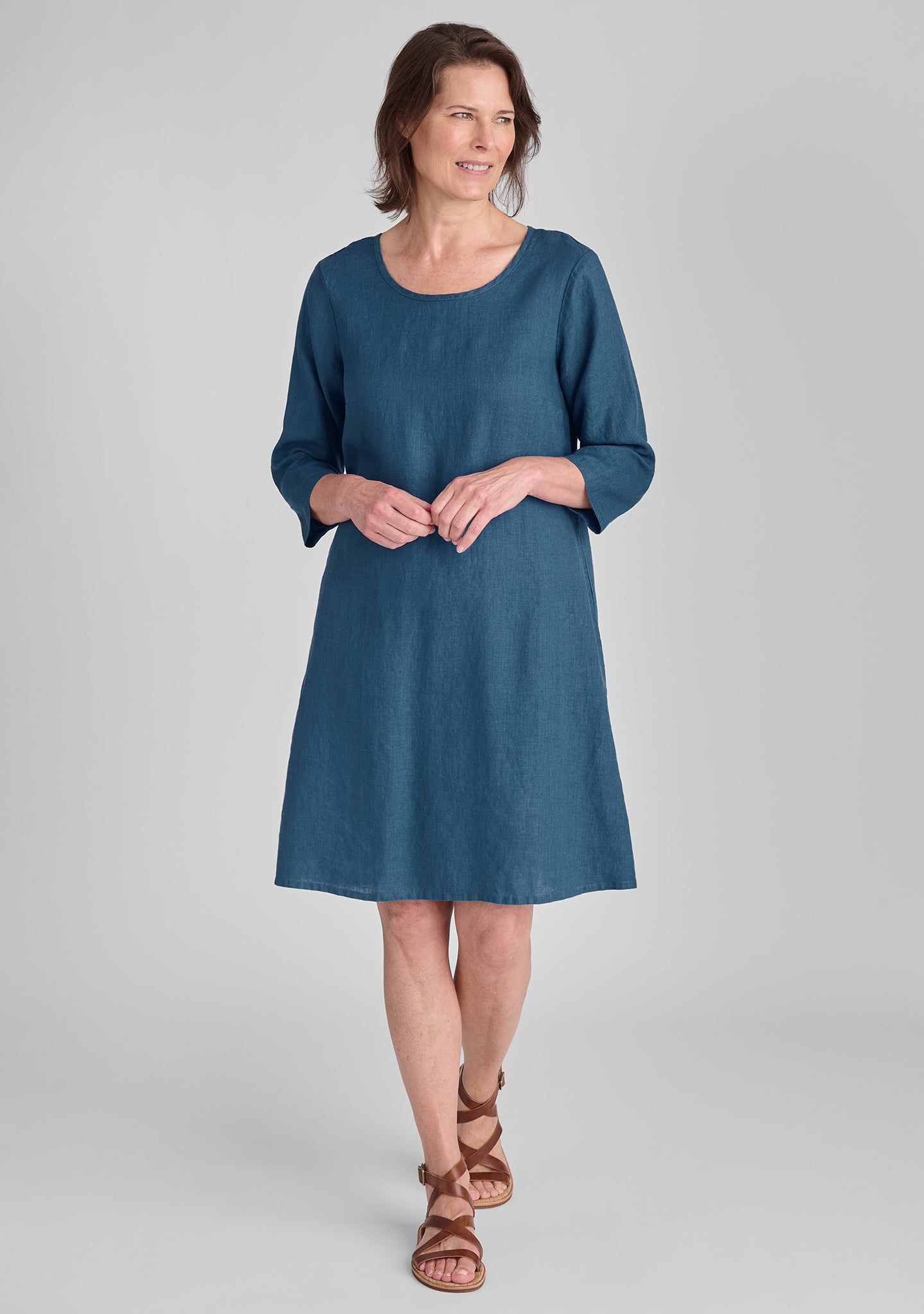 Happy Gathers Dress - Linen Shift Dress for Women | Summer Casual Boho Style | Perfect for Beach, Vacation & Everyday Wear