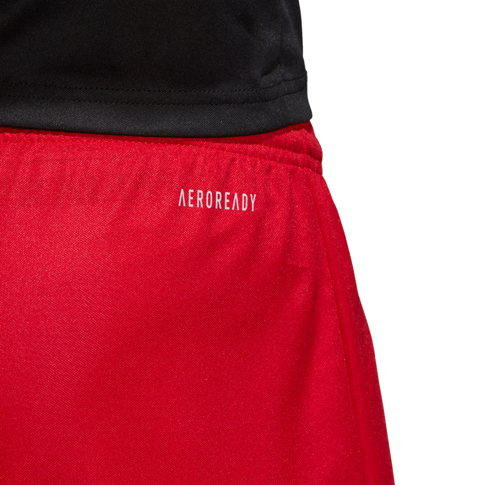 Adidas Youth Parma 16 Soccer Shorts - Red/White - Comfortable Athletic Shorts for Boys - Perfect for Soccer Practice, Training & Casual Wear