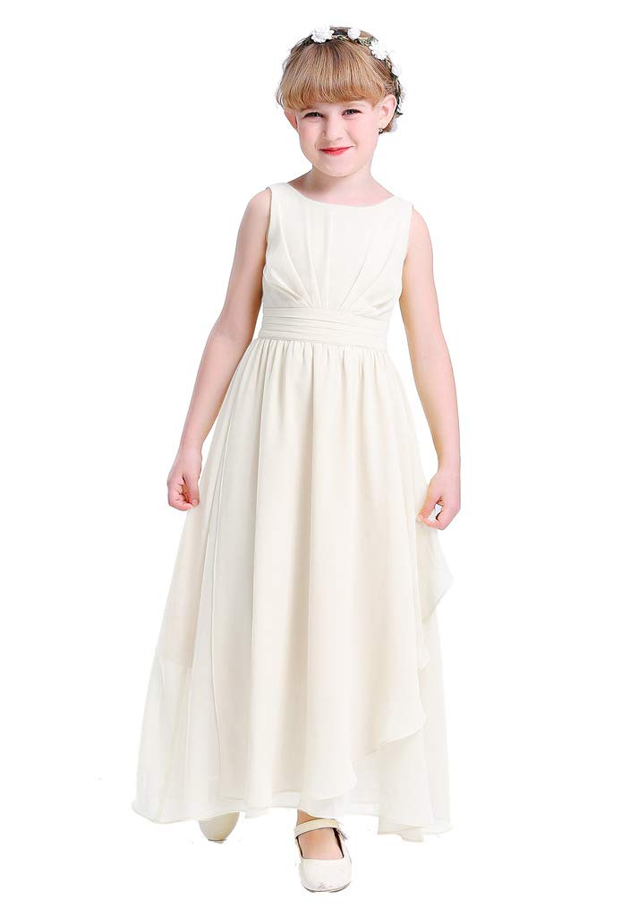 Happy Rose 7-16 Chiffon Girls Junior Bridesmaid Dress - Elegant Flower Girl Dress for Weddings, Parties & Special Occasions
