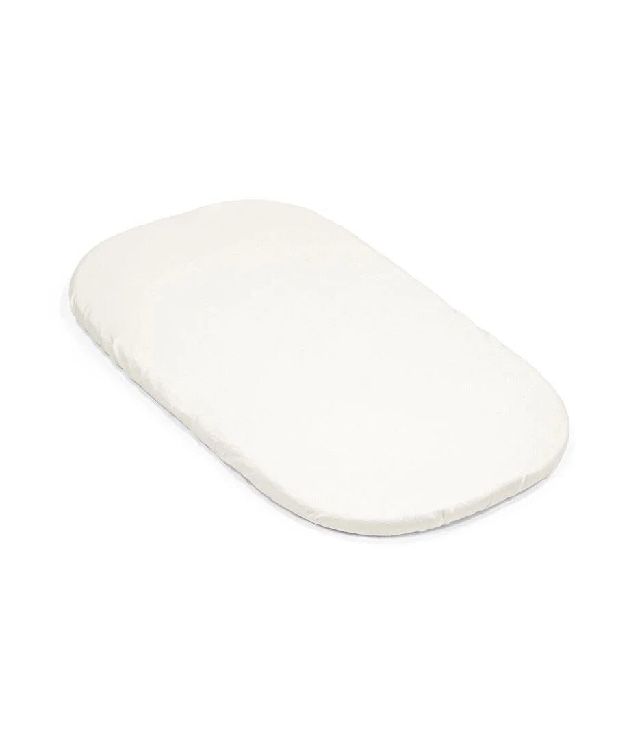 Stokke Snoozi Fitted Sheet 2 Pack - Dandelion Beige & Vanilla Cream | Soft Baby Crib Sheets for Stokke Sleepi Bassinet | Perfect for Nursery, Daycare & Travel