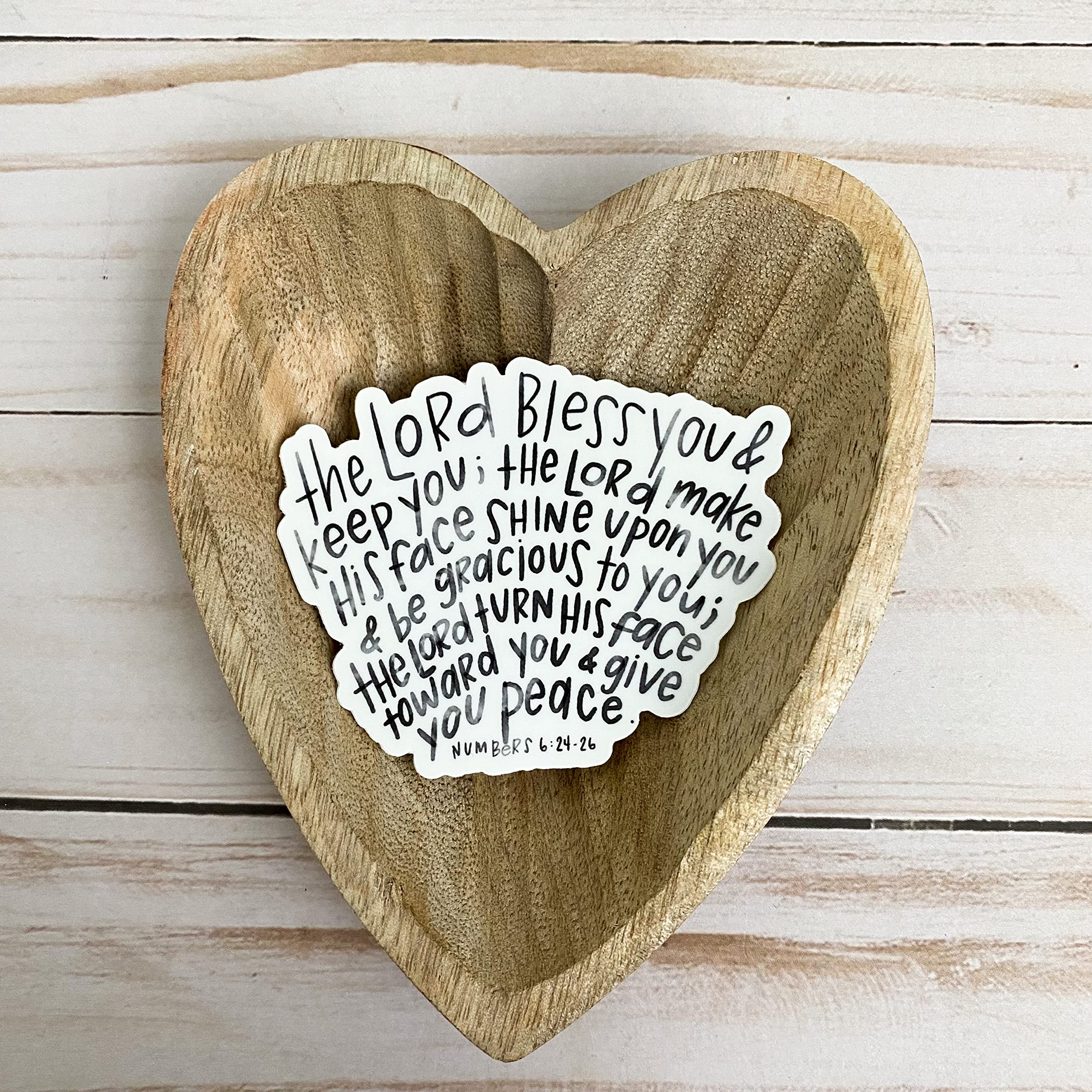 Religious Stickers - Lord's Blessing Christian Bible Quote Decals for Faith Journaling & Scrapbooking - May the Lord Bless You & Keep You - Perfect for Bible Journals, Prayer Books & Faith-Based Crafts