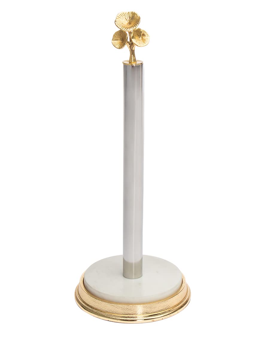 Godinger Mayfair Collection Stainless Steel Paper Towel Holder & Dispenser - Modern Kitchen & Home Decor for Countertop, Pantry, or Dining Room