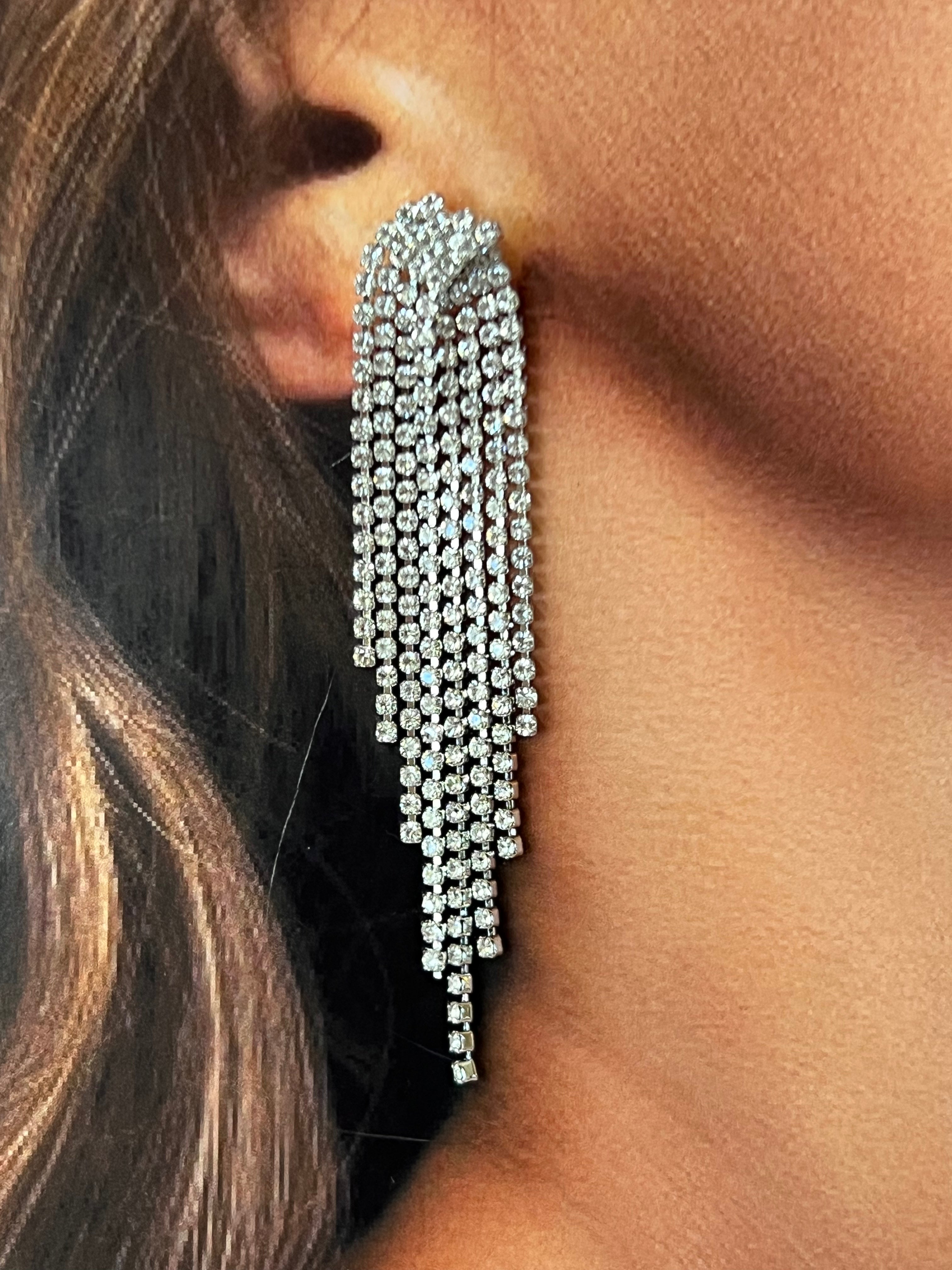 STARLIGHT Elegant Earrings with Genuine Swarovski Crystals - Hypoallergenic Sterling Silver Jewelry for Women - Perfect for Weddings, Parties & Special Occasions