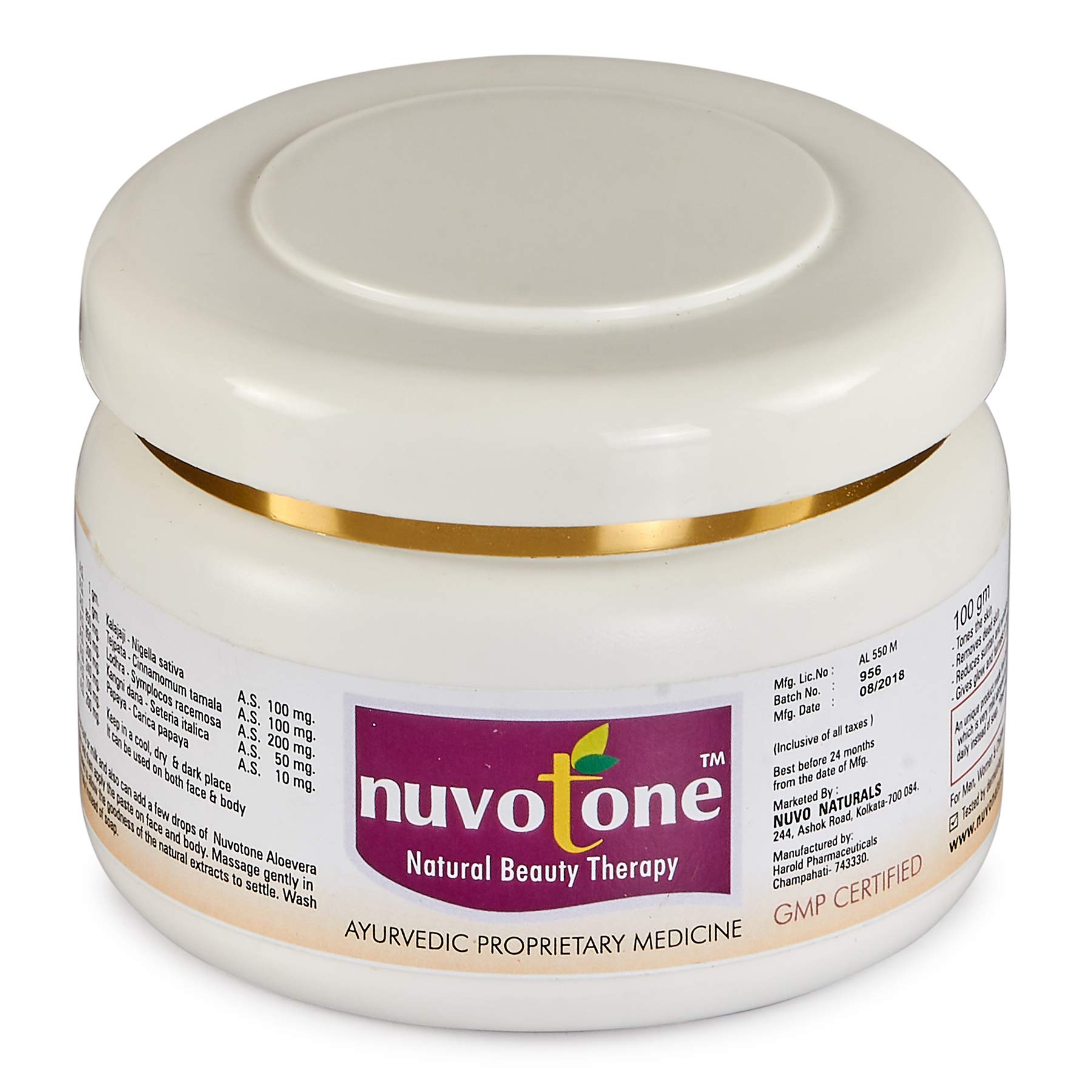 Nuvotone Vetiver-Oatmeal Tan Removal Scrub - Exfoliating Face & Body Scrub for Blackheads, Dry Skin & Strawberry Legs (100g) | Gentle Exfoliation for Glowing Skin at Home or Spa