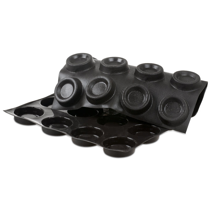 Flexipan Flan 24-Cavity Silicone Mold for Baking - Perfect for Cakes, Pastries, and Desserts | Non-Stick & Durable