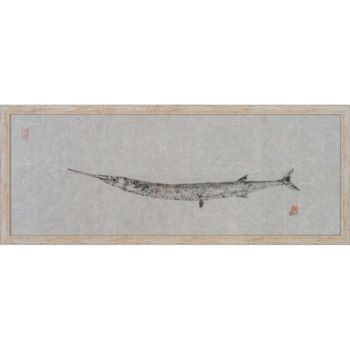 Aguglia 283 Japanese Gyotaku Painting - Traditional Fish Art Print for Home Decor, Office Wall Art & Unique Gift Idea