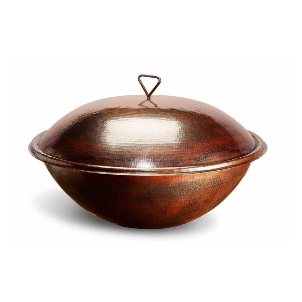 Premium HPC Copper Fire Bowl Cover - Durable & Weatherproof Outdoor Fire Pit Accessory for Patio, Garden, and Backyard Use