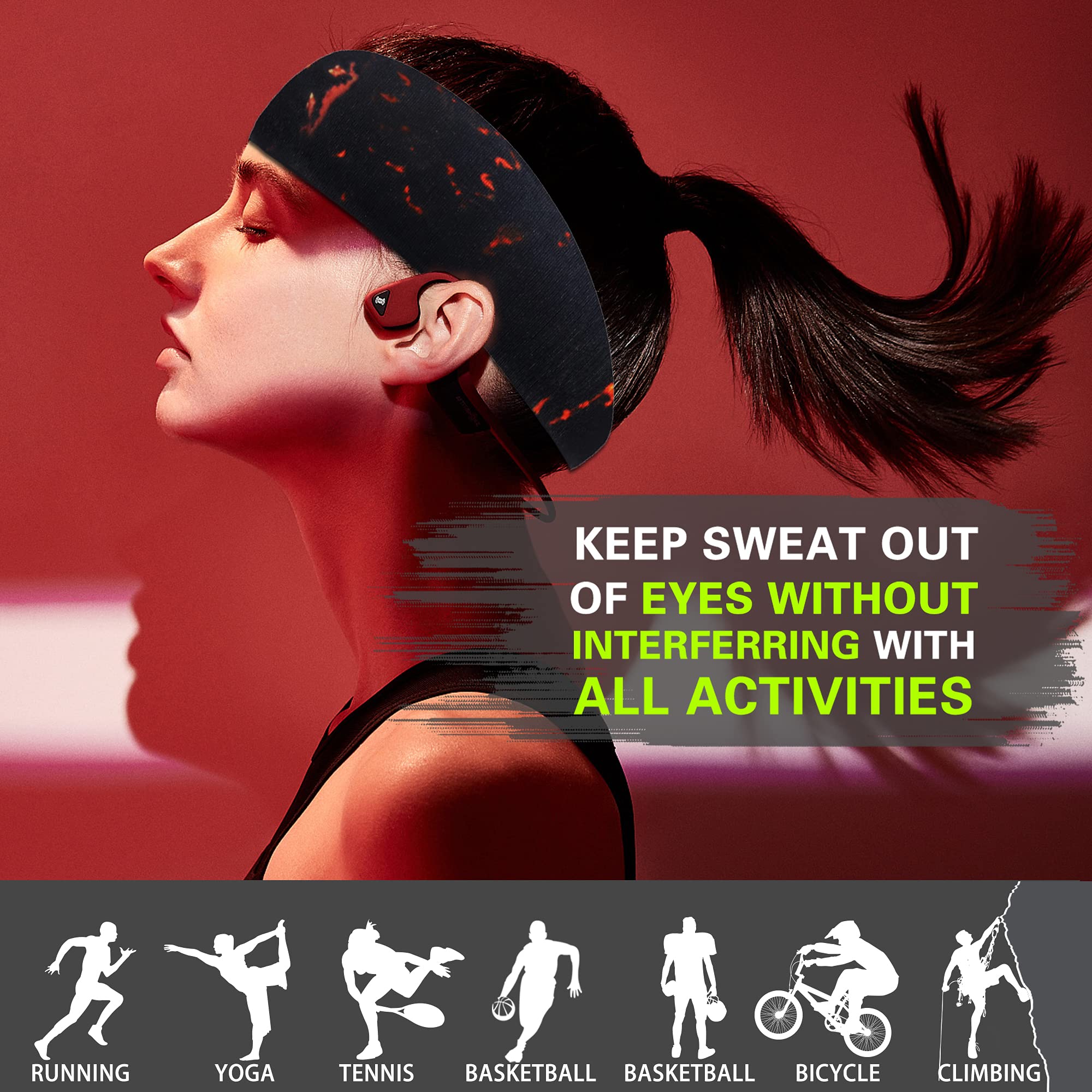 Zollen 3-Pack Men's Headbands - Sweatband & Sports Headband for Running, Gym, Workout, Tennis, Basketball & Outdoor Activities | Moisture Wicking & Comfort Fit for Active Lifestyles