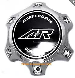 American Racing Chrome 6X4.5 Style A Wheel Center Cap - Premium Hub Cover for Trucks & SUVs - Perfect for Off-Roading & Custom Car Upgrades
