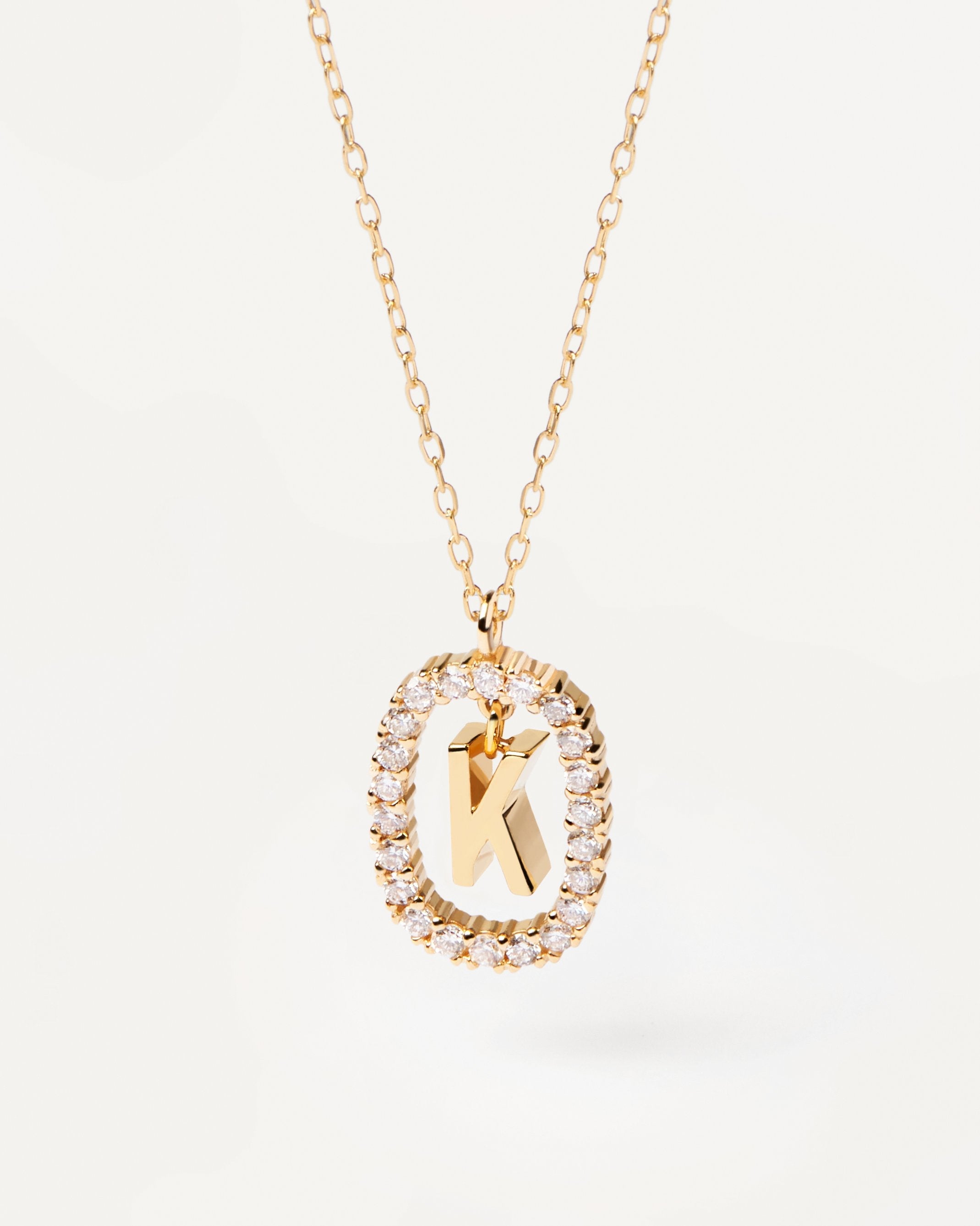 14K Gold Diamond Letter Necklace - Personalized Name Initial Pendant for Women - Perfect for Birthdays, Anniversaries & Gifts