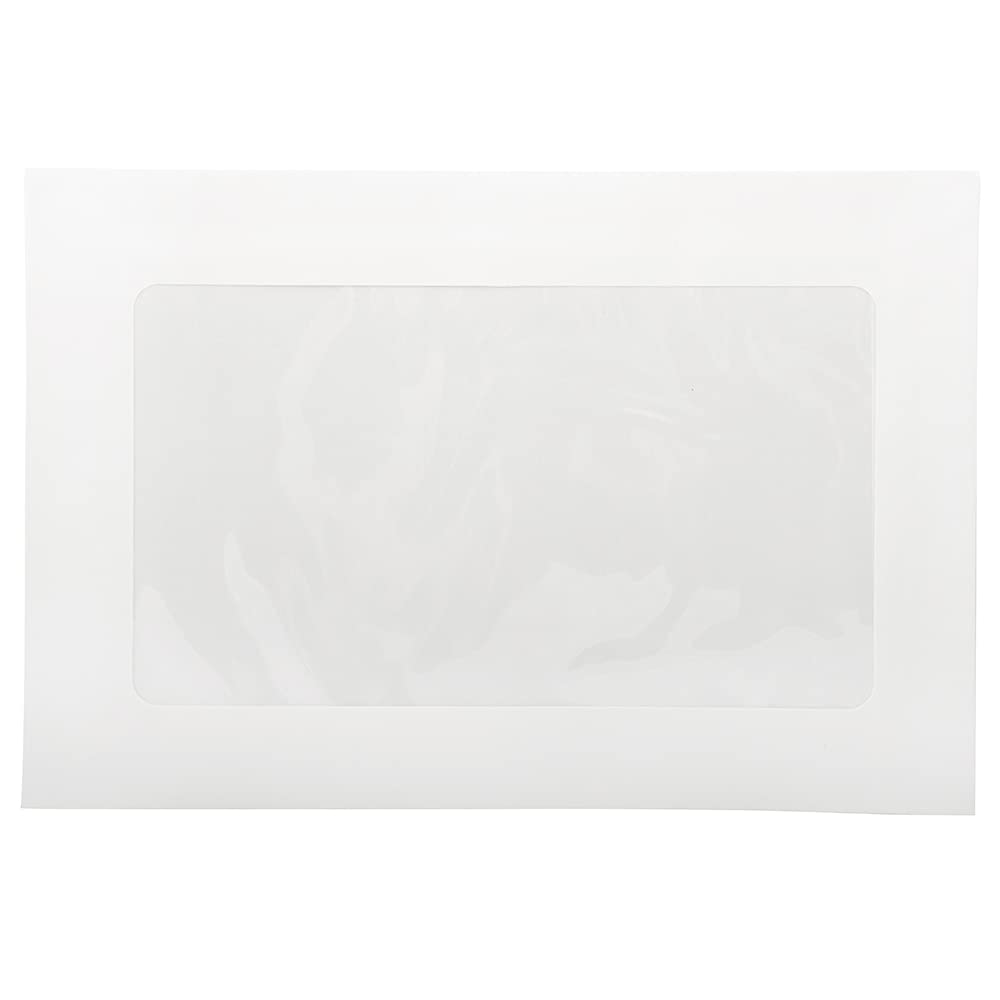 JAM PAPER 6 x 9 Inch White Window Envelopes for Business - Bulk Pack of 250 - Perfect for Mailing Invoices, Statements & Marketing Materials
