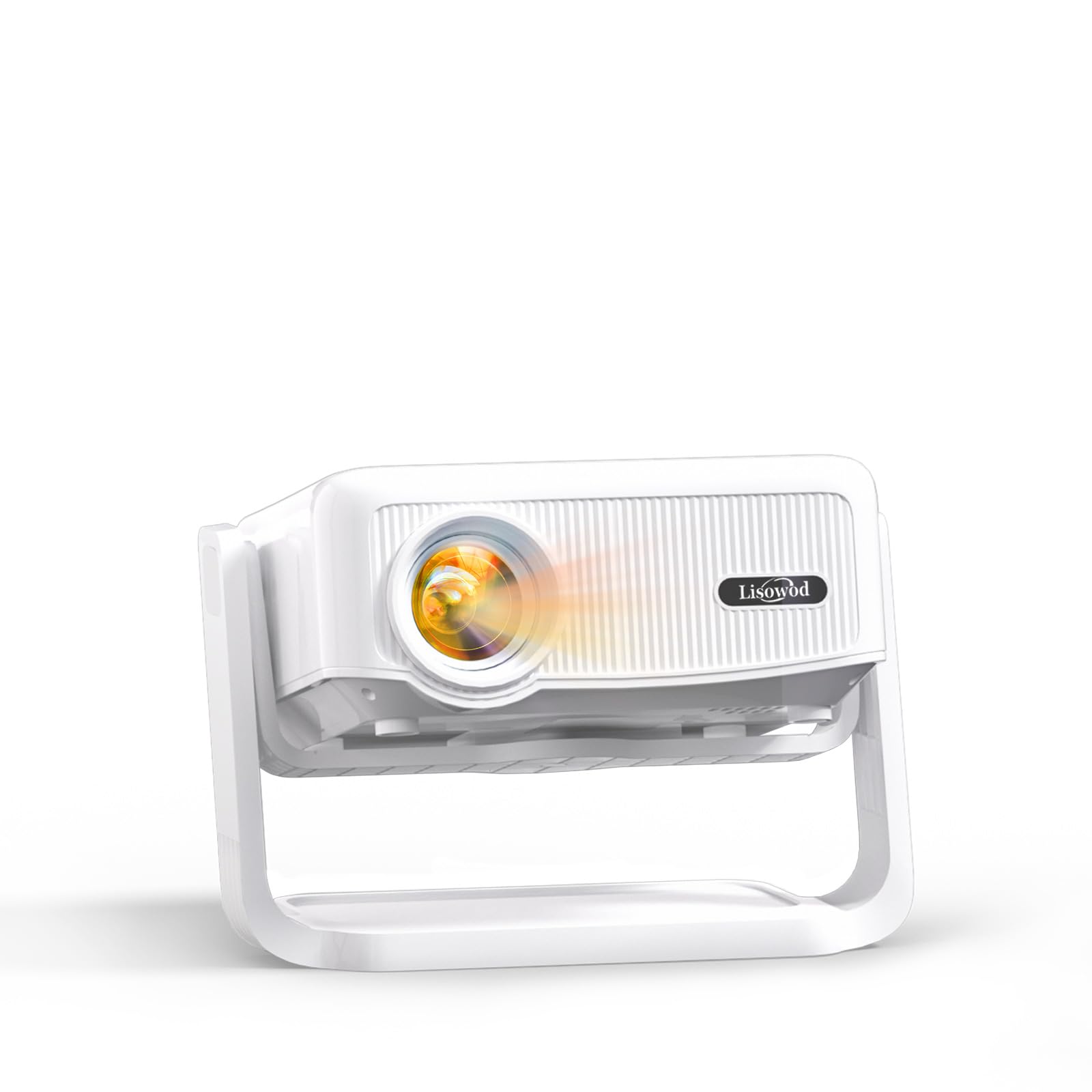 360° Adjustable Stand Mini Projector with WiFi & Bluetooth - Electric Focus, Auto Keystone, Native 1080P - Portable Movie Projector for iPhone/Android/Laptop/HDMI/TV Stick - Perfect for Home Theater, Outdoor Movies & Office Presentations