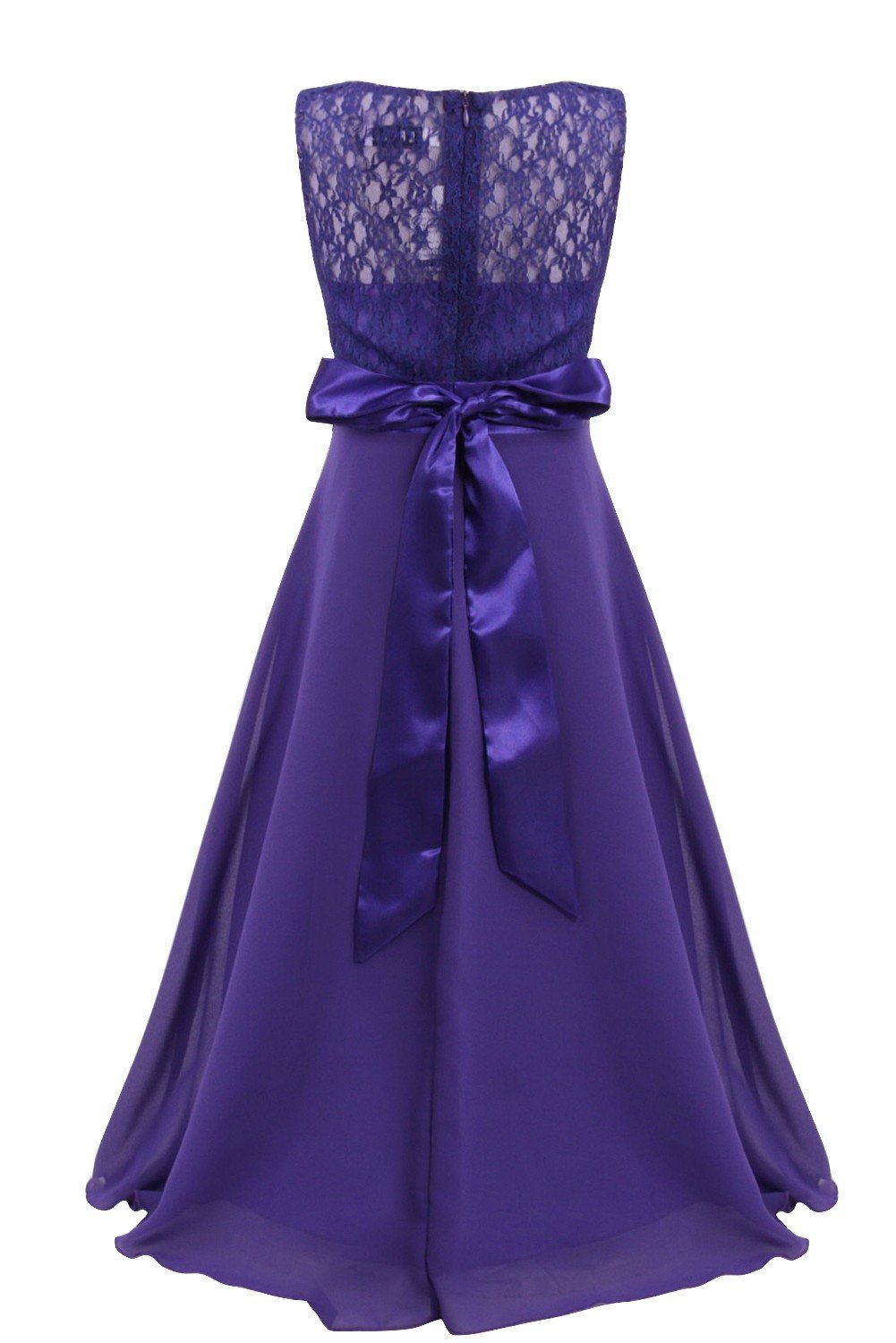 YiZYiF Girls Lace Maxi Dress for Weddings & Pageants - Elegant Chiffon Formal Gown for Kids & Big Girls - Perfect for Special Occasions, Birthday Parties & Photoshoots