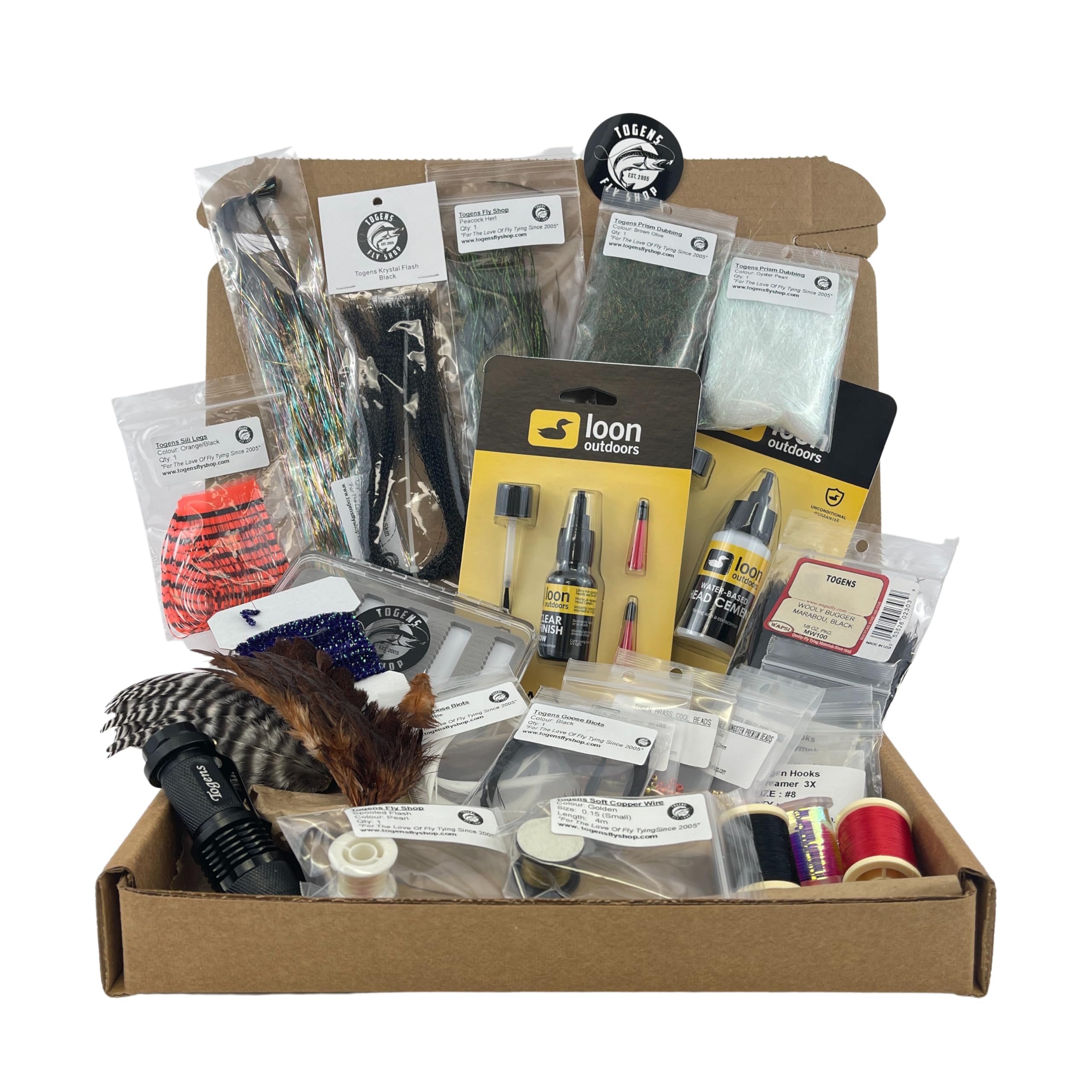 **Beginner Fly Tying Kit – Complete Starter Set with Hooks, Beads & Tools – Tie 5 Different Fly Patterns – Perfect for DIY Fishing Lures & Fly Fishing Enthusiasts**    *(Use Cases: Ideal for beginners learning fly tying, creating custom fishing flies, or as a gift for fishing hobbyists.)*