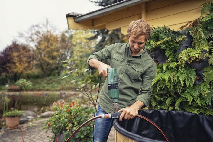 Gardena Electric Drill Pump - High Power Water Transfer Pump for Garden, Pool, and Home Use | Easy DIY Irrigation & Drainage Solution