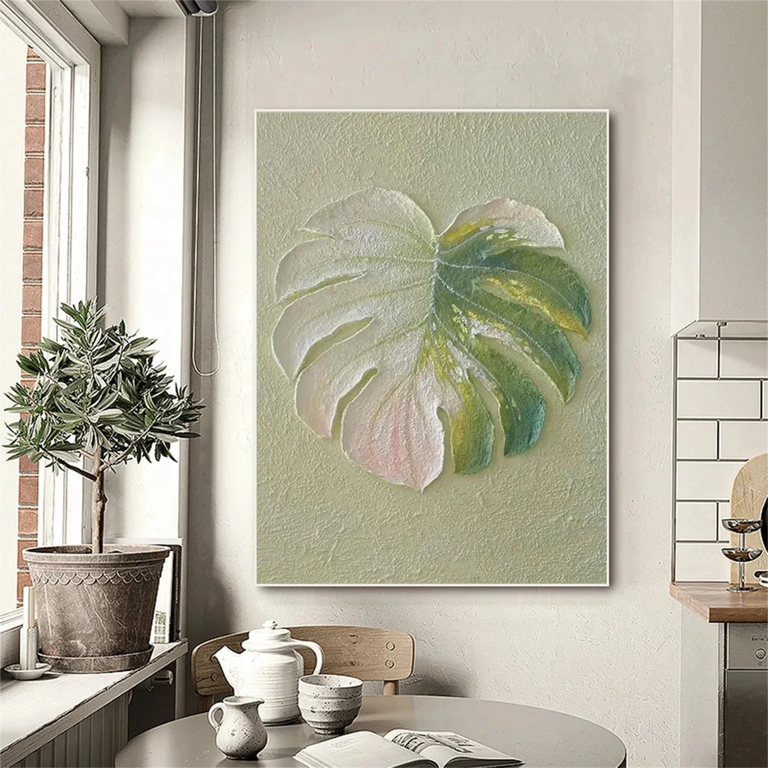 Flower and Tree Painting #FT 199 - Handmade Canvas Wall Art for Home Decor, Office, Living Room & Bedroom