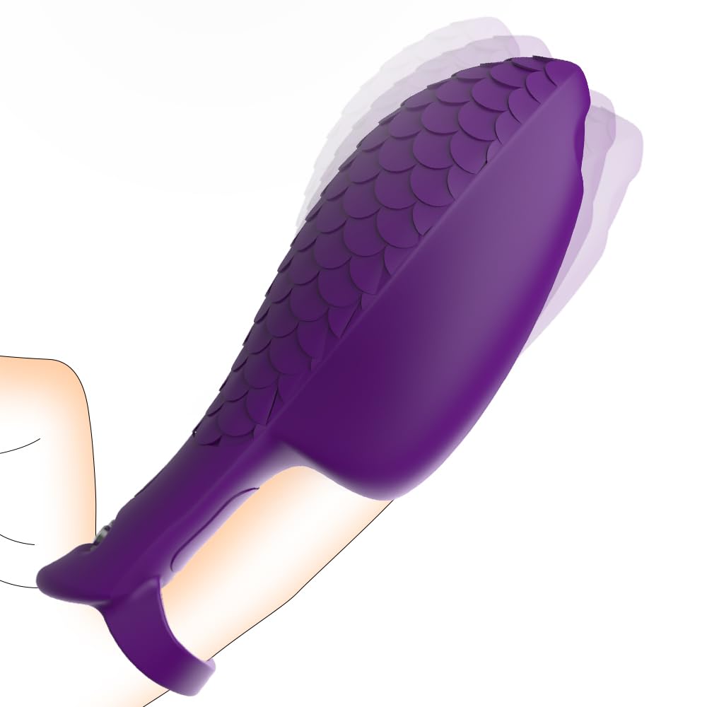 10-Speed Rechargeable Finger Vibrator - Mini Bullet Vibrator for Clitoral, G Spot & Nipple Stimulation - Portable Travel Sex Toy for Women & Men - Perfect for Solo Play & Couples Use
