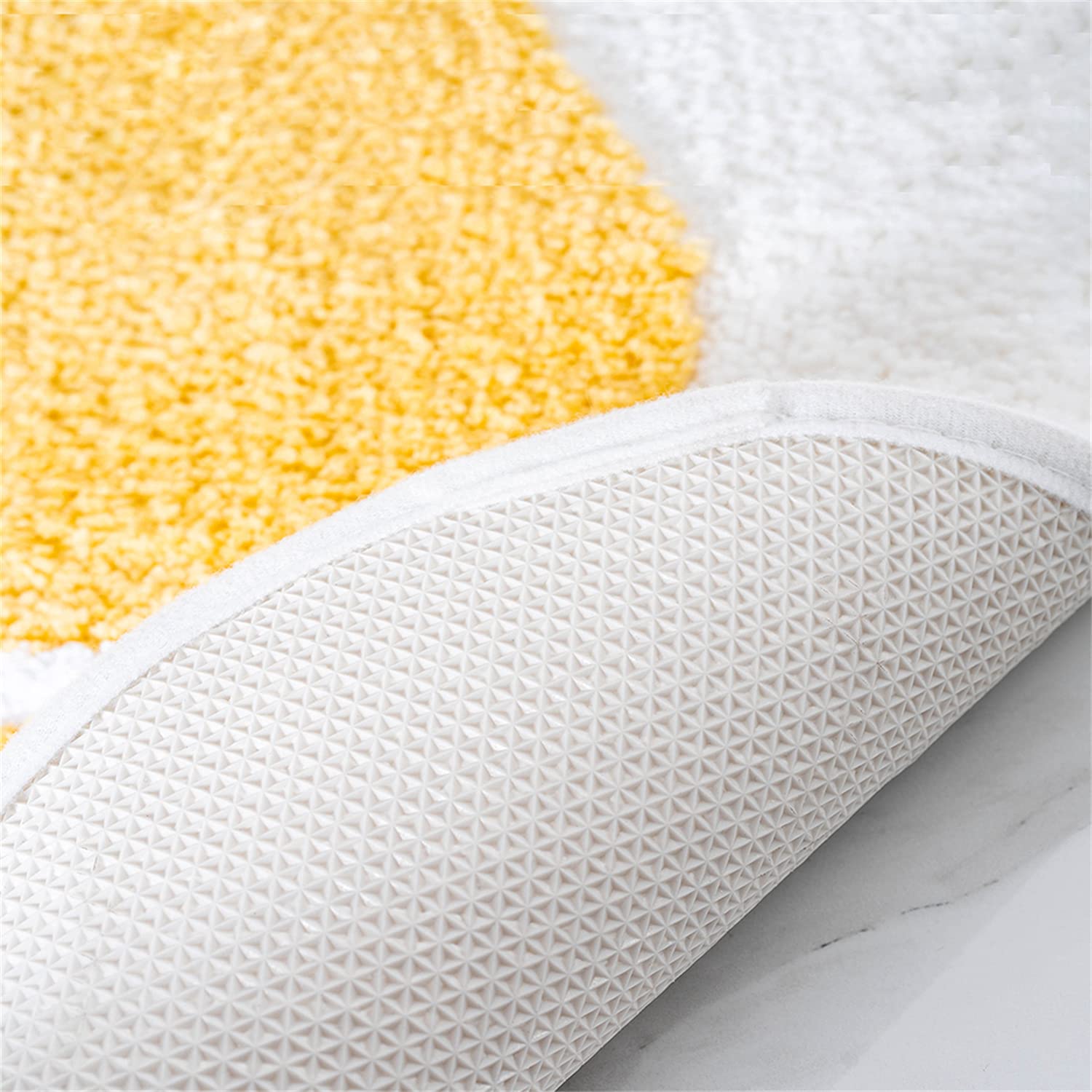 **Ankah Non-Slip Bath Mat - Super Absorbent & Ultra Soft Bathroom Rug with Adorable Poached Eggs Design (18