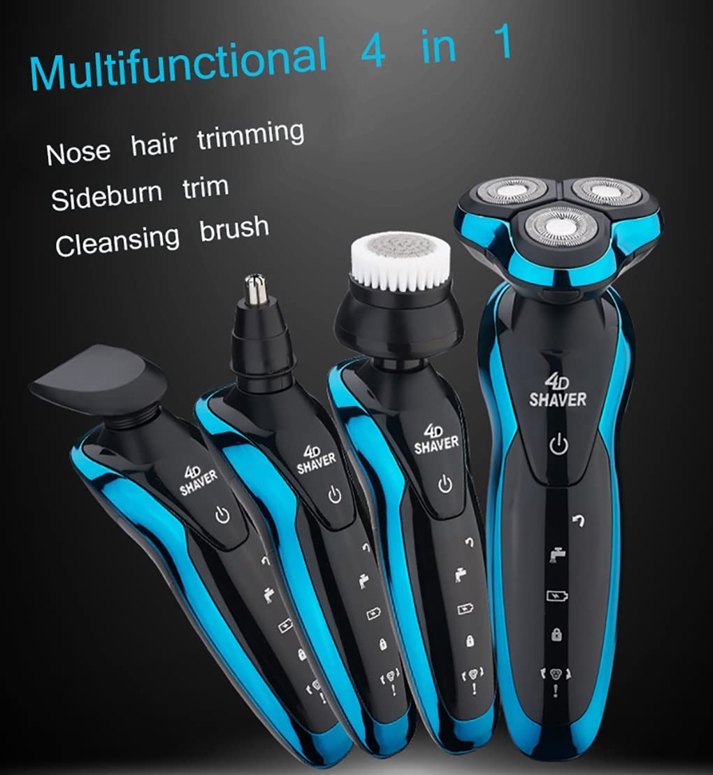 Electric Head Shaver for Bald Men - Rechargeable & Washable Men's Shaver, Smart Shaving Machine with Precision Blades (9001X-E) | Perfect for Travel, Home Use & Quick Head Shaving