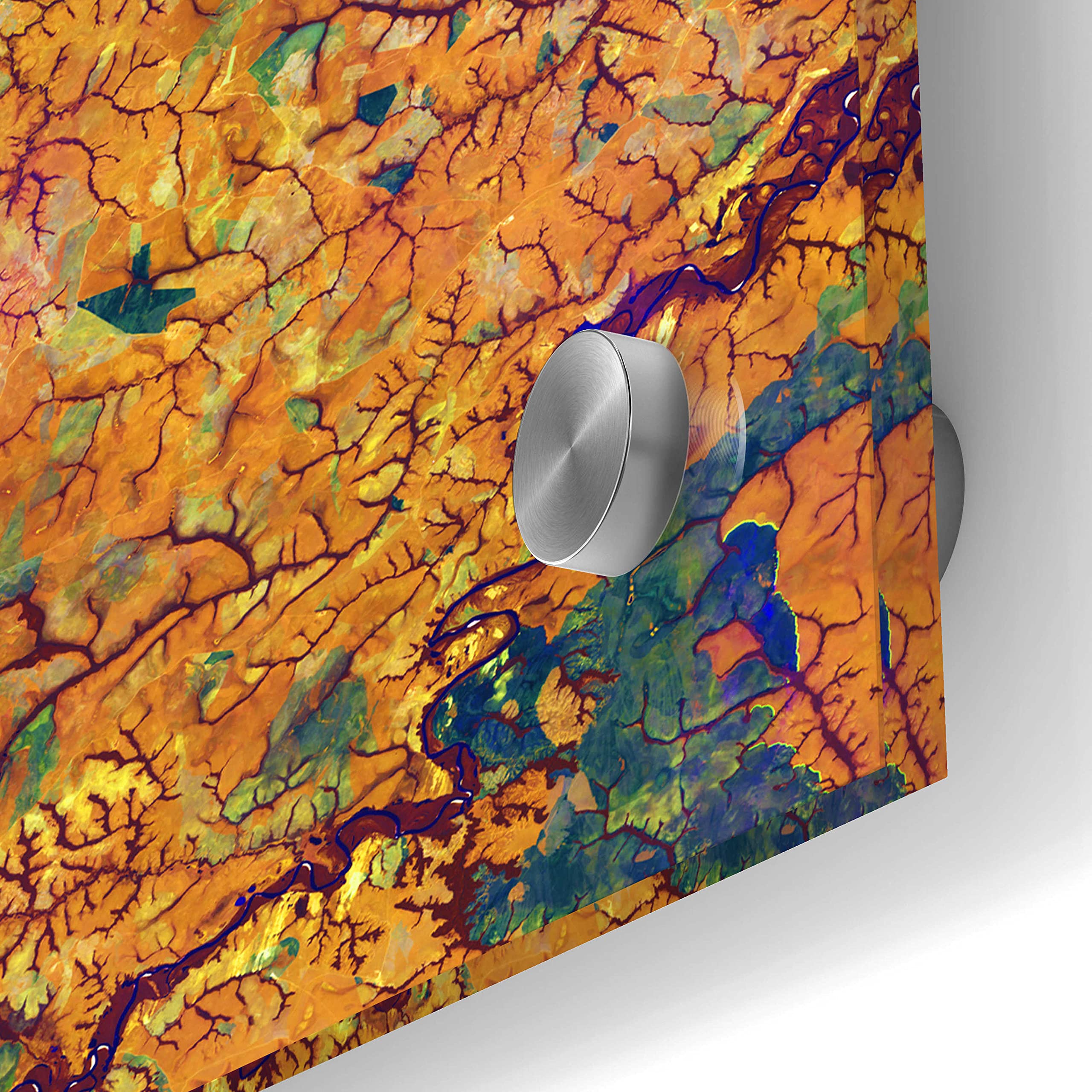 Epic Art 'Earth as Art: Capillaries' - 24x24 Inch Modern Acrylic Glass Wall Decor - Stunning Home & Office Wall Art for Living Room, Bedroom or Contemporary Spaces