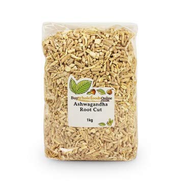 Organic Ashwagandha Root Cut (1kg) - Pure Natural Stress Relief & Immune Support Supplement - Perfect for Tea, Smoothies & Ayurvedic Remedies