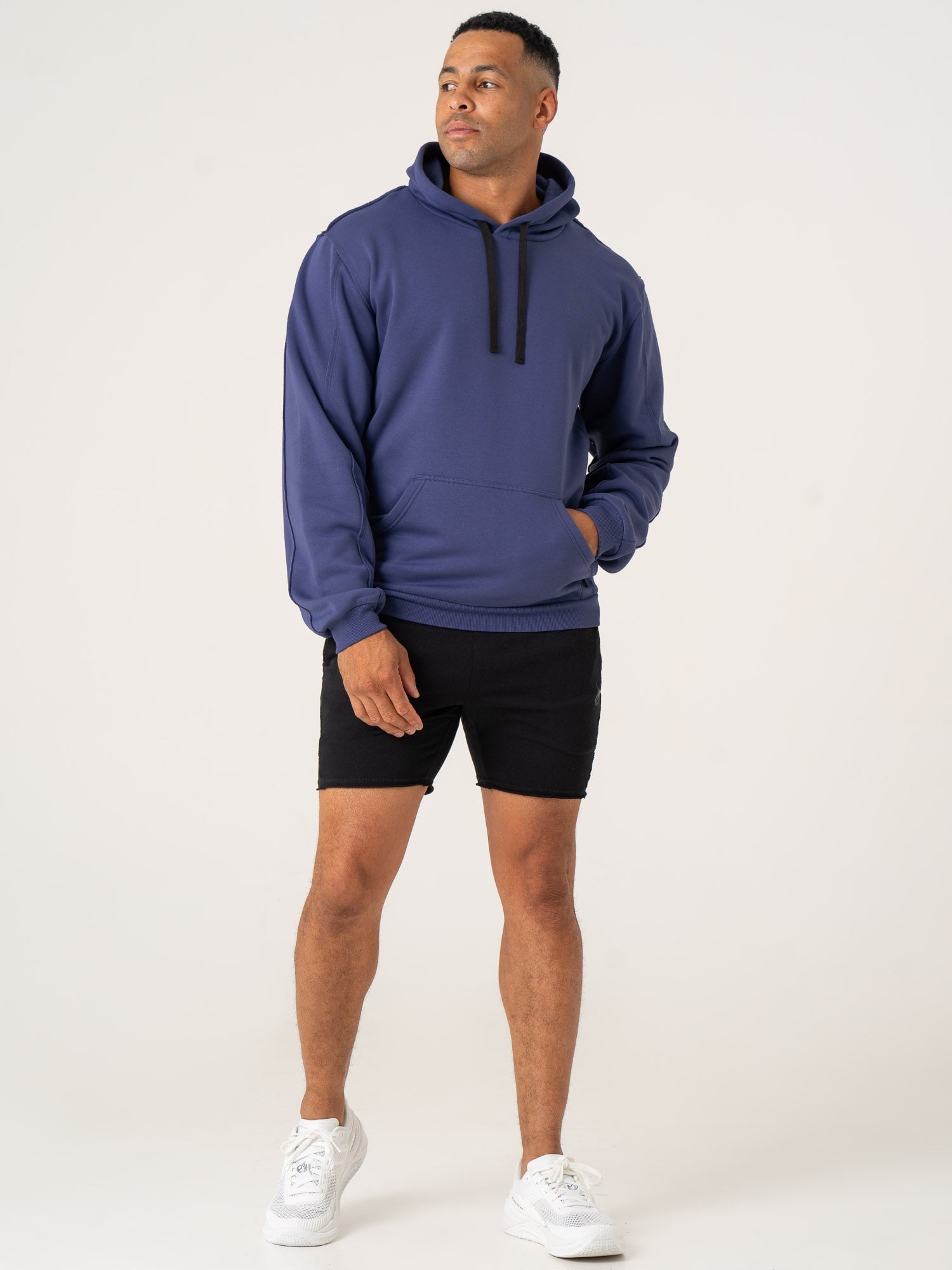 Force Hoodie Indigo - Premium Cotton Zip-Up Hooded Sweatshirt for Men & Women | Gym, Running, Casual Wear