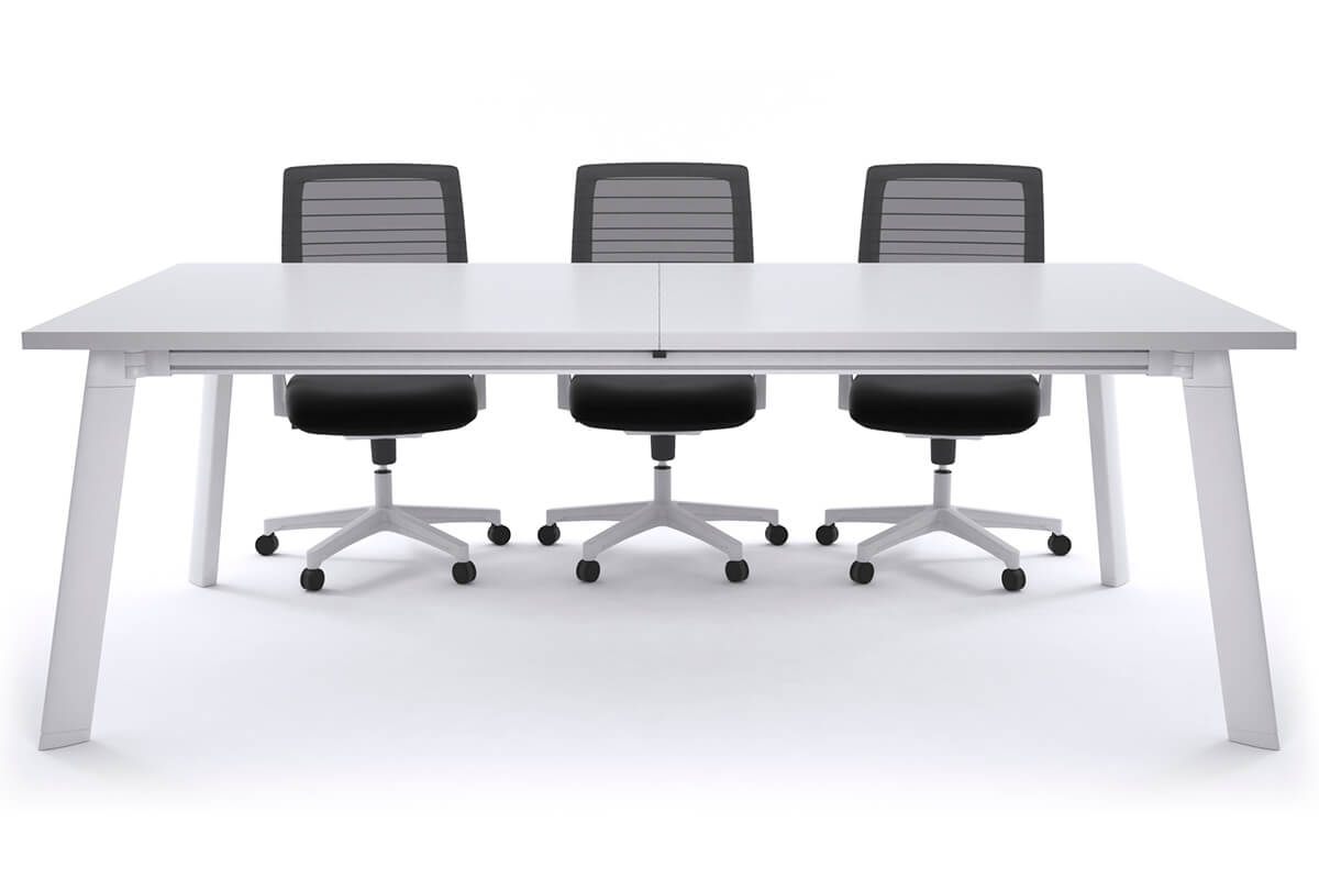 Adjustable Switch Meeting Room Table 2400L x 1200W - Modern Conference Table for Office Meetings & Collaborative Workspaces