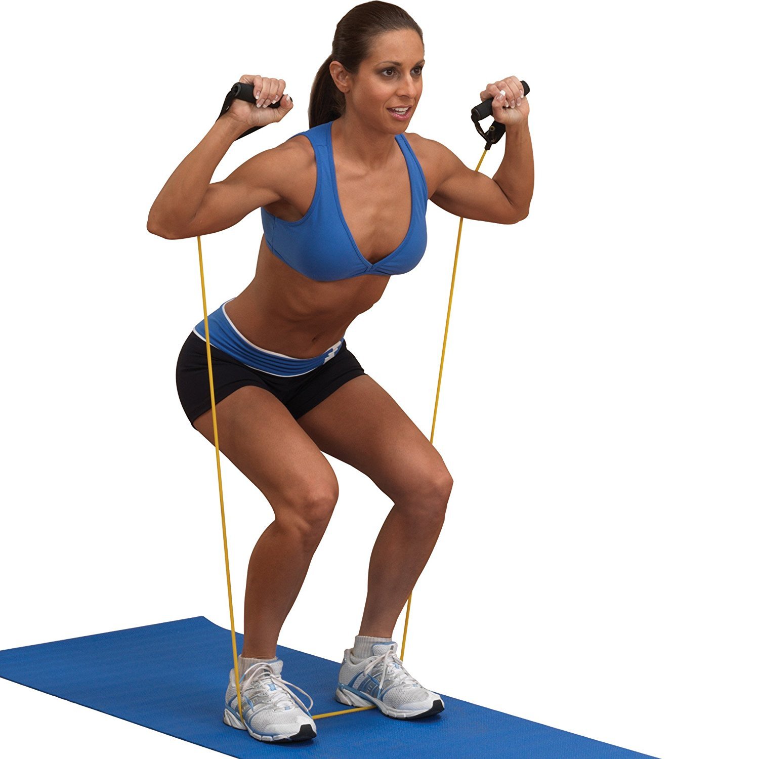 Body-Solid Medium Resistance Tube Bands for Workouts - Durable Exercise Bands with Comfort Grip Handles - Perfect for Home Gym, Beachbody Fitness, Strength Training & Physical Therapy