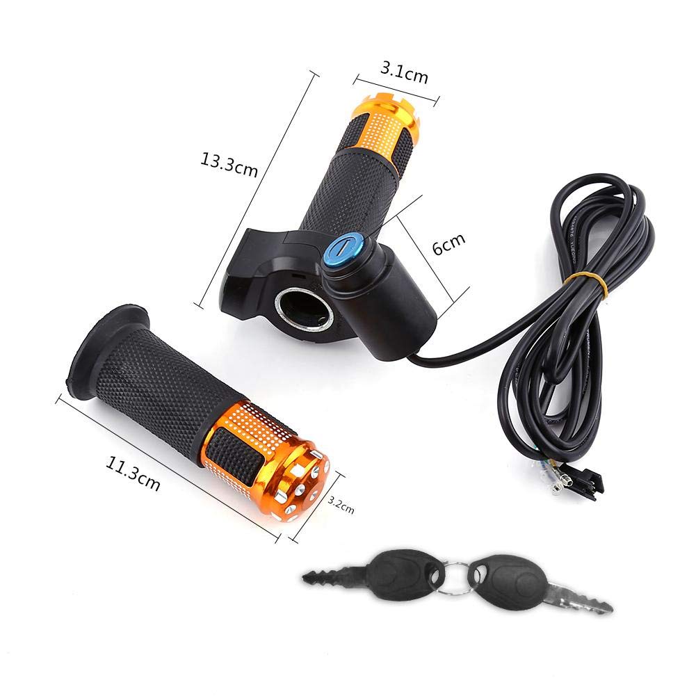 VGEBY1 Electric Scooter Throttle - Aluminum Alloy Handle with LED Display & Key Lock - Compatible with 4-Color Electric Scooters - Perfect for Commuting, Campus Travel & Urban Mobility
