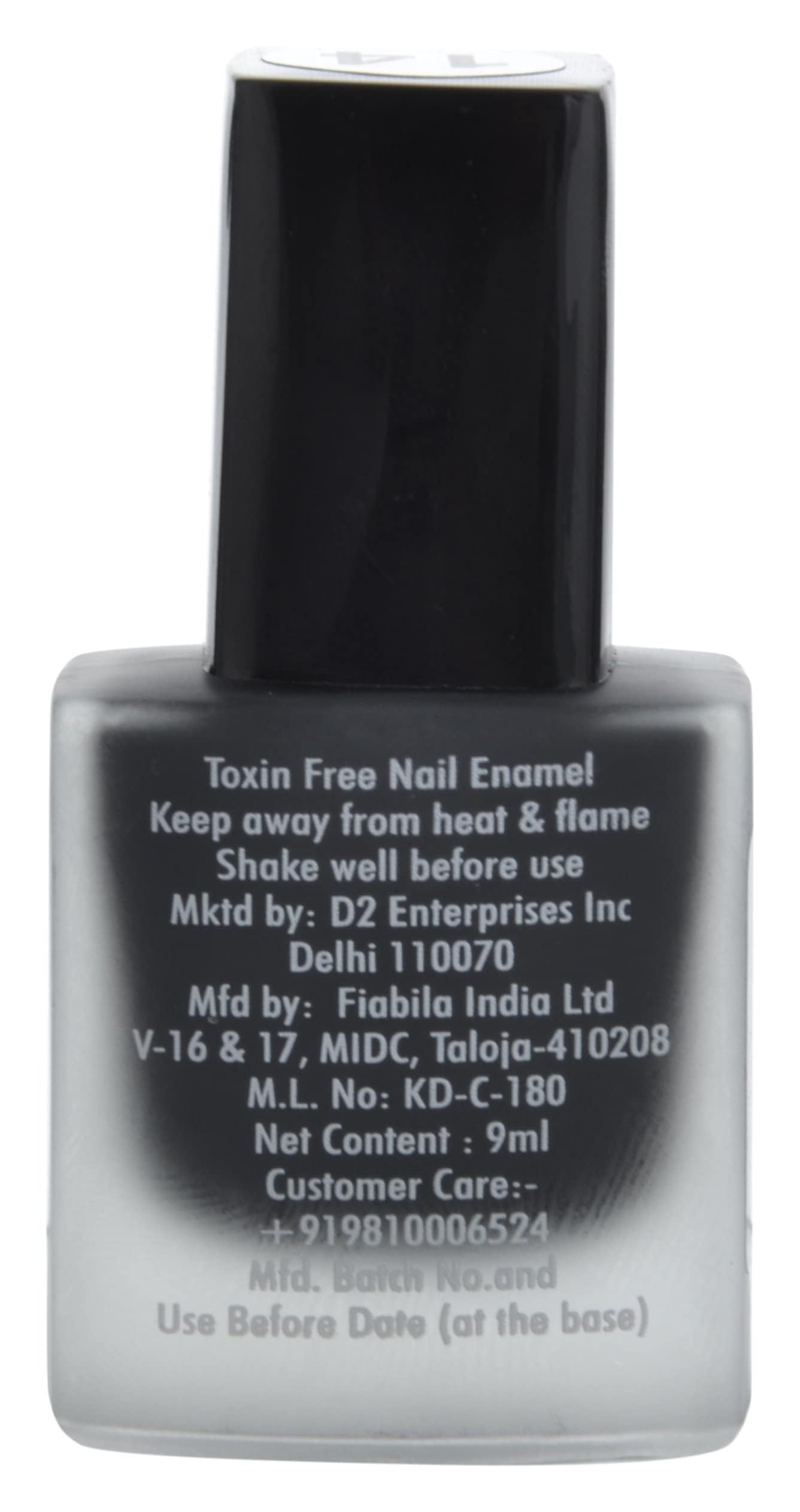 DSDE Nail Polish and Remover Combo Set - 9ml Nail Polish & 30ml Nail Polish Remover for At-Home Manicures & Pedicures