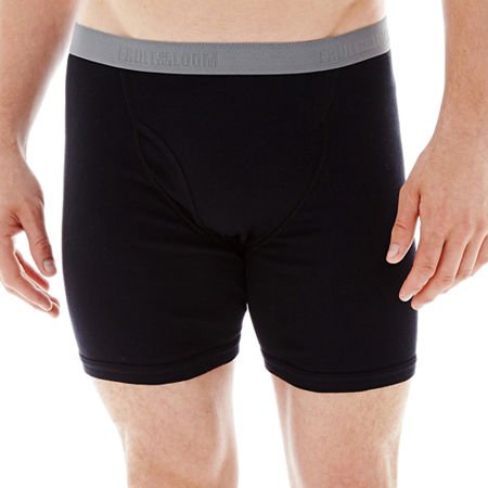 Fruit of the Loom Men's Premium Cotton Boxer Briefs 4-Pack - Soft Breathable Underwear for Everyday Comfort & Active Lifestyle