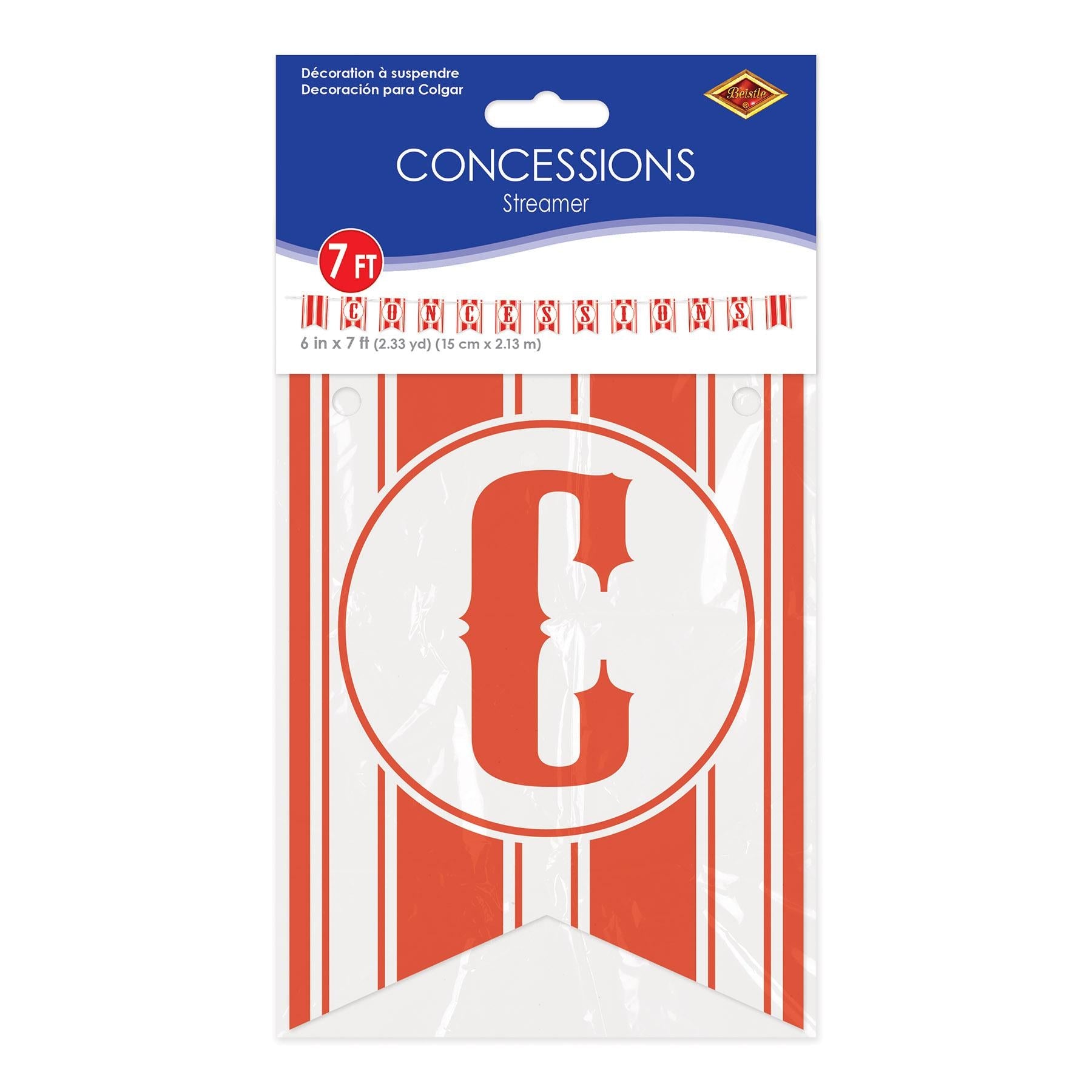 12 Pack Beistle Concessions Party Pennant Banner - Colorful Decorative Bunting for Birthday, Graduation, Carnival & Sports Events - Perfect for Indoor & Outdoor Celebrations