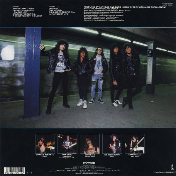 Anthrax - Among The Living LP Vinyl Record Album (NM or M Condition) - Perfect for Rock Music Collectors & Vinyl Enthusiasts